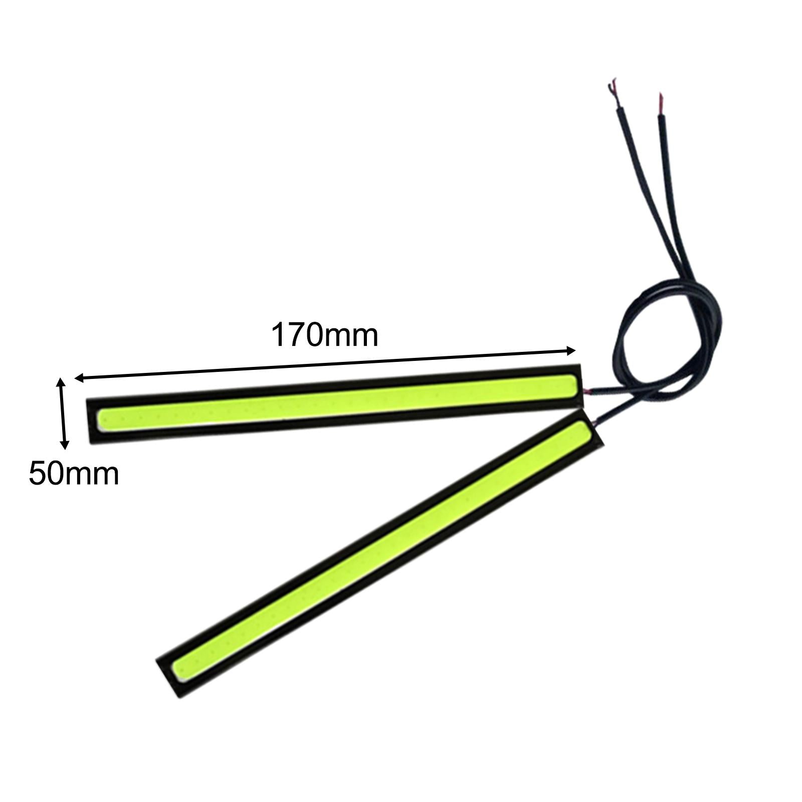 17cm 12V Driving Lighting COB Running Lamp for Motorcycles Truck RV Green Light