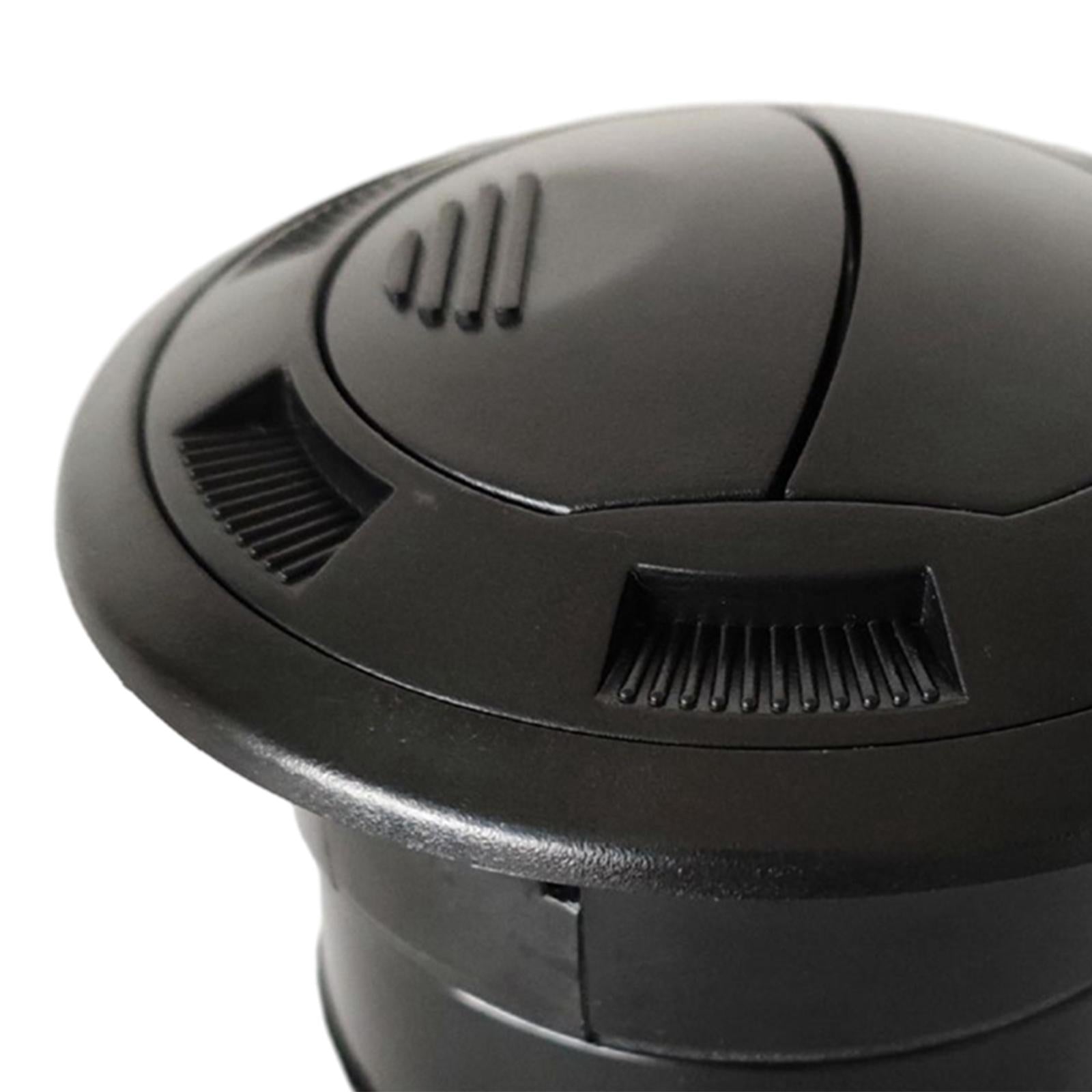Air Vent Outlet Round Louvered Black Vent Exhaust Grille for ATV RV Car Style B
