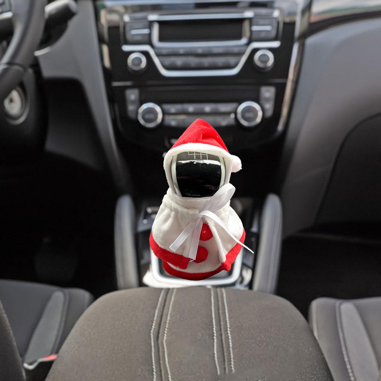 Auto Gear Shifter Knob Cover Gear Handle Decor for Car SUV Truck Red White