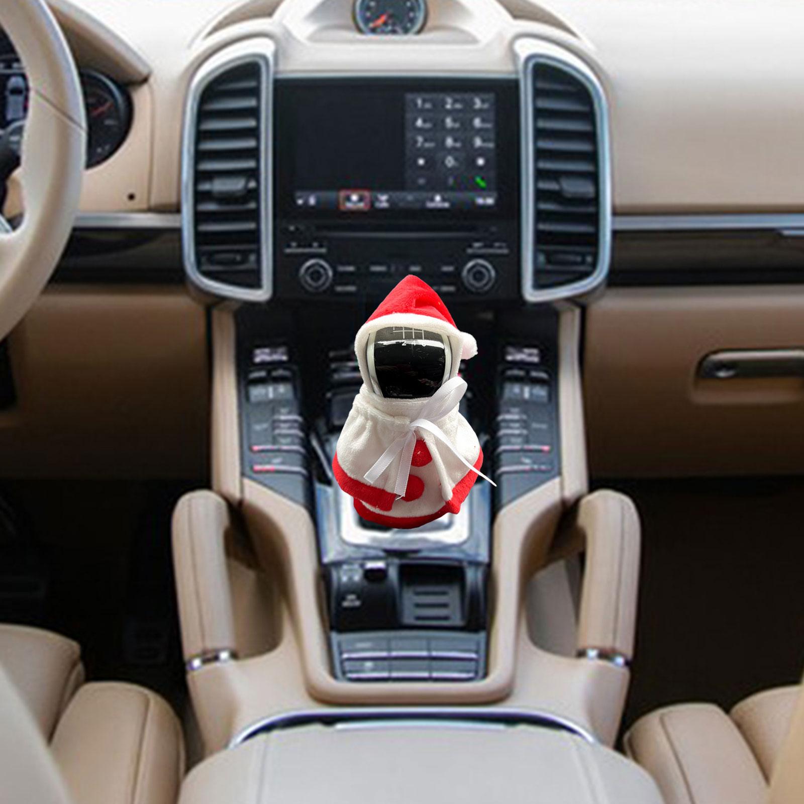 Auto Gear Shifter Knob Cover Gear Handle Decor for Car SUV Truck Red White