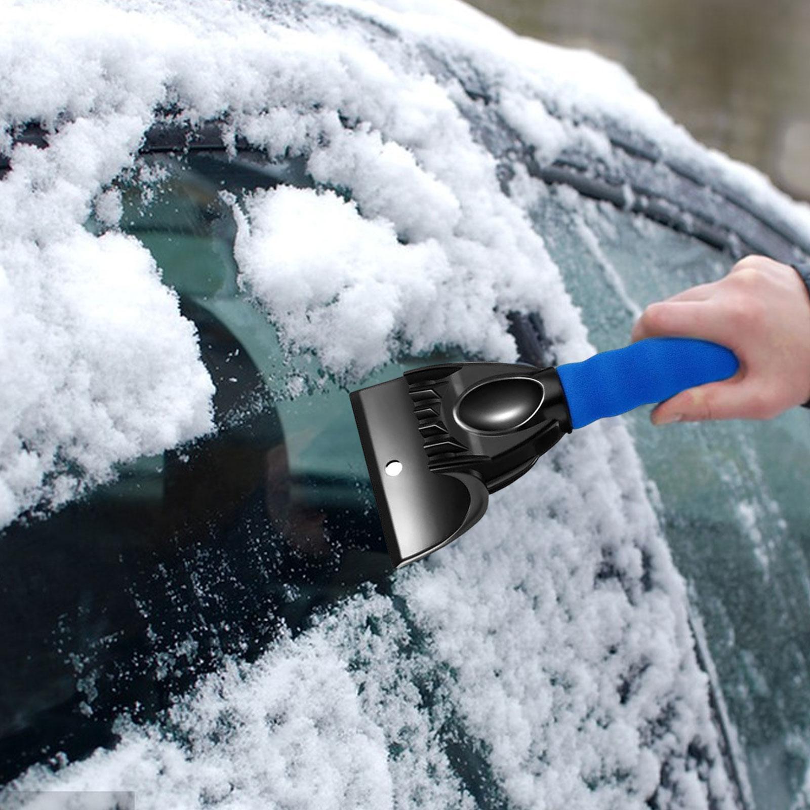 Car Windshield Window Snow Ice Scraper Snow Remover for Car SUV Blue