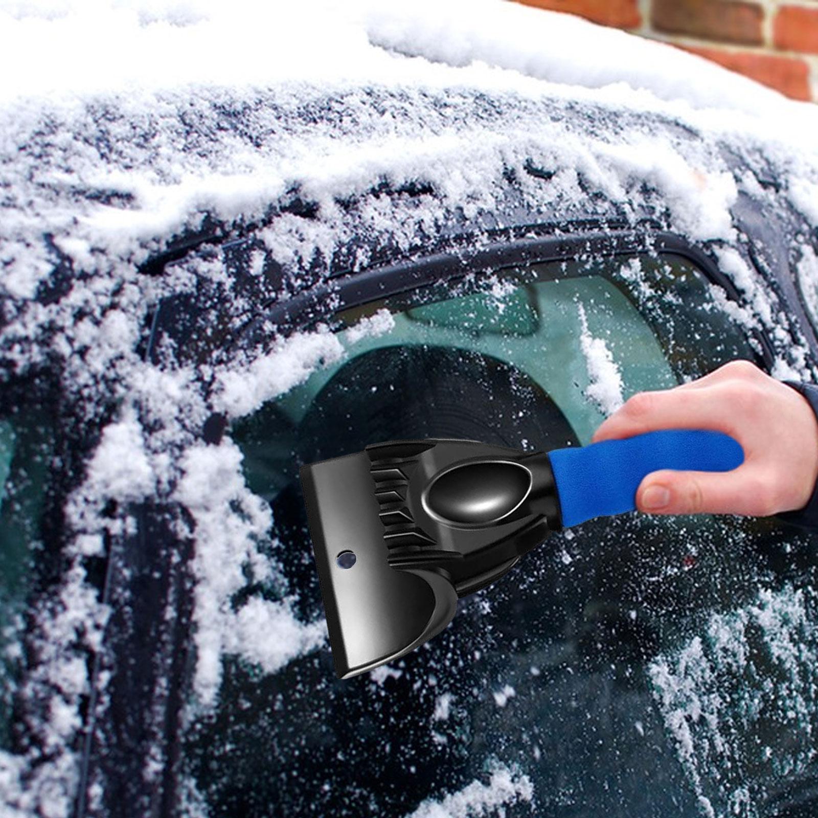 Car Windshield Window Snow Ice Scraper Snow Remover for Car SUV Blue
