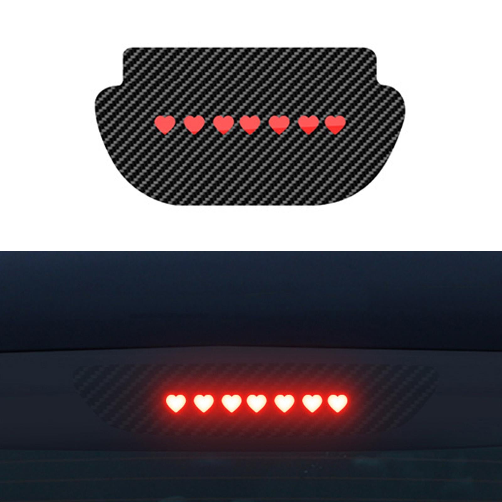 High Brake Light Sticker PVC Taillight Stickers for Tesla Vehicle Parts Style F
