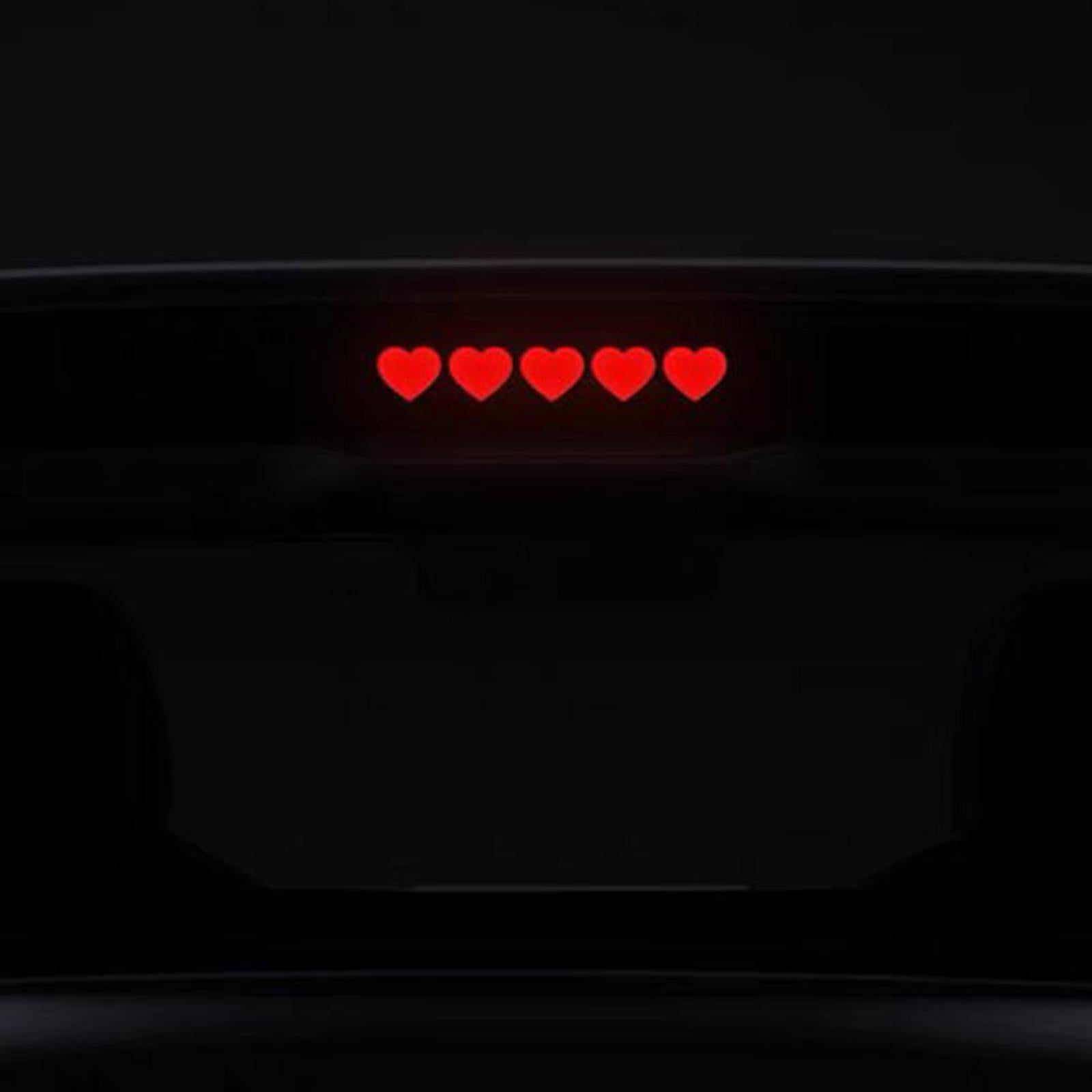 High Brake Light Sticker PVC Taillight Stickers for Tesla Vehicle Parts Style F