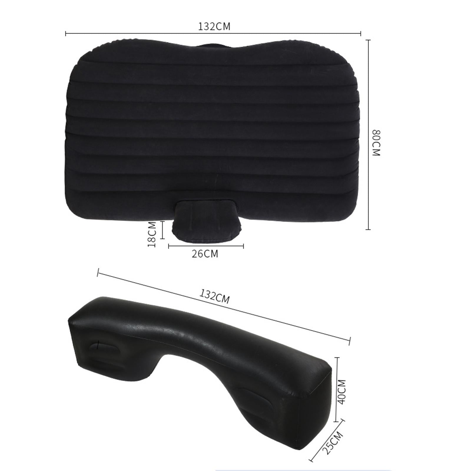 Car Air Mattress Car Inflatable Bed for Trip Outdoor Activities Camping Black