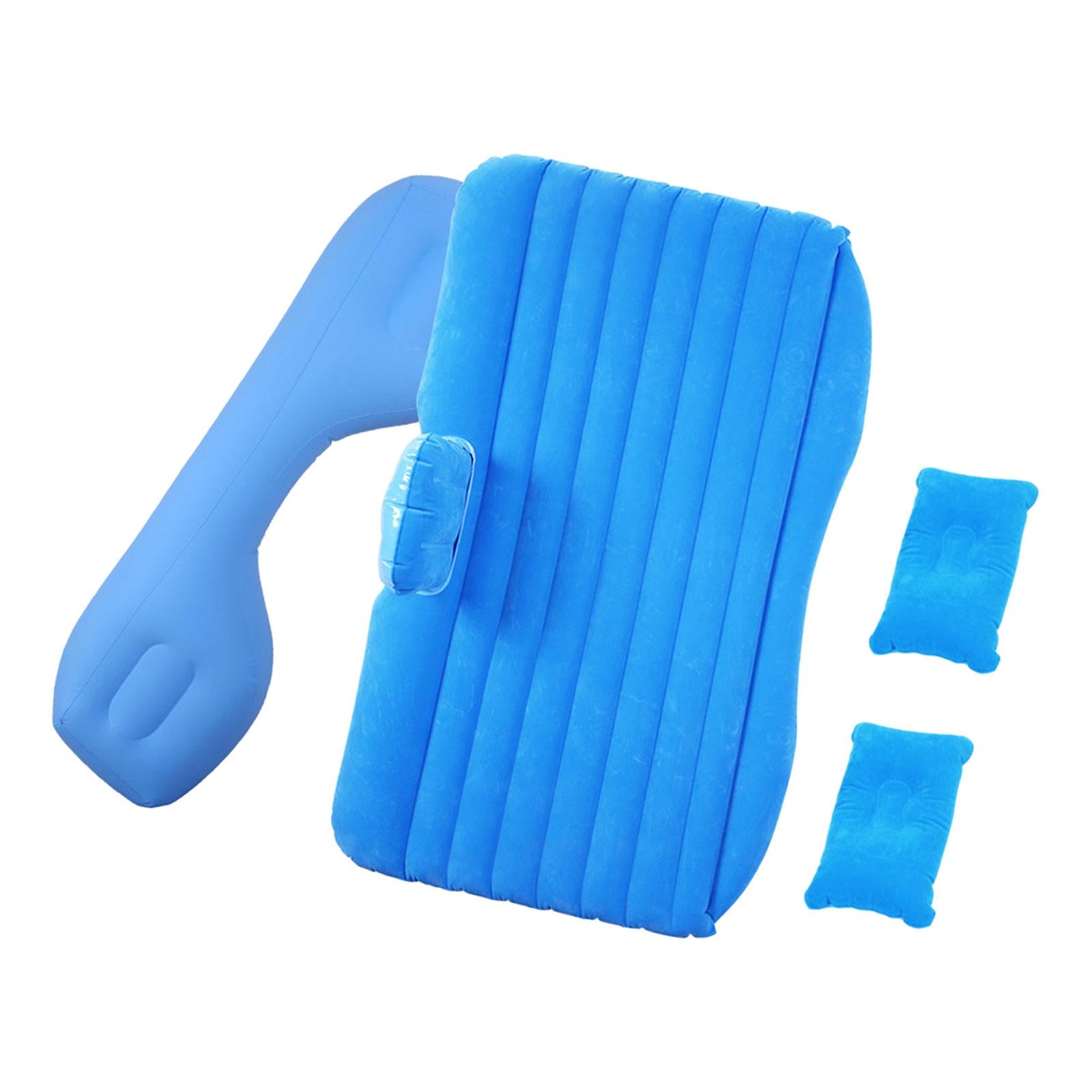 Car Air Mattress Car Inflatable Bed for Trip Outdoor Activities Camping Blue