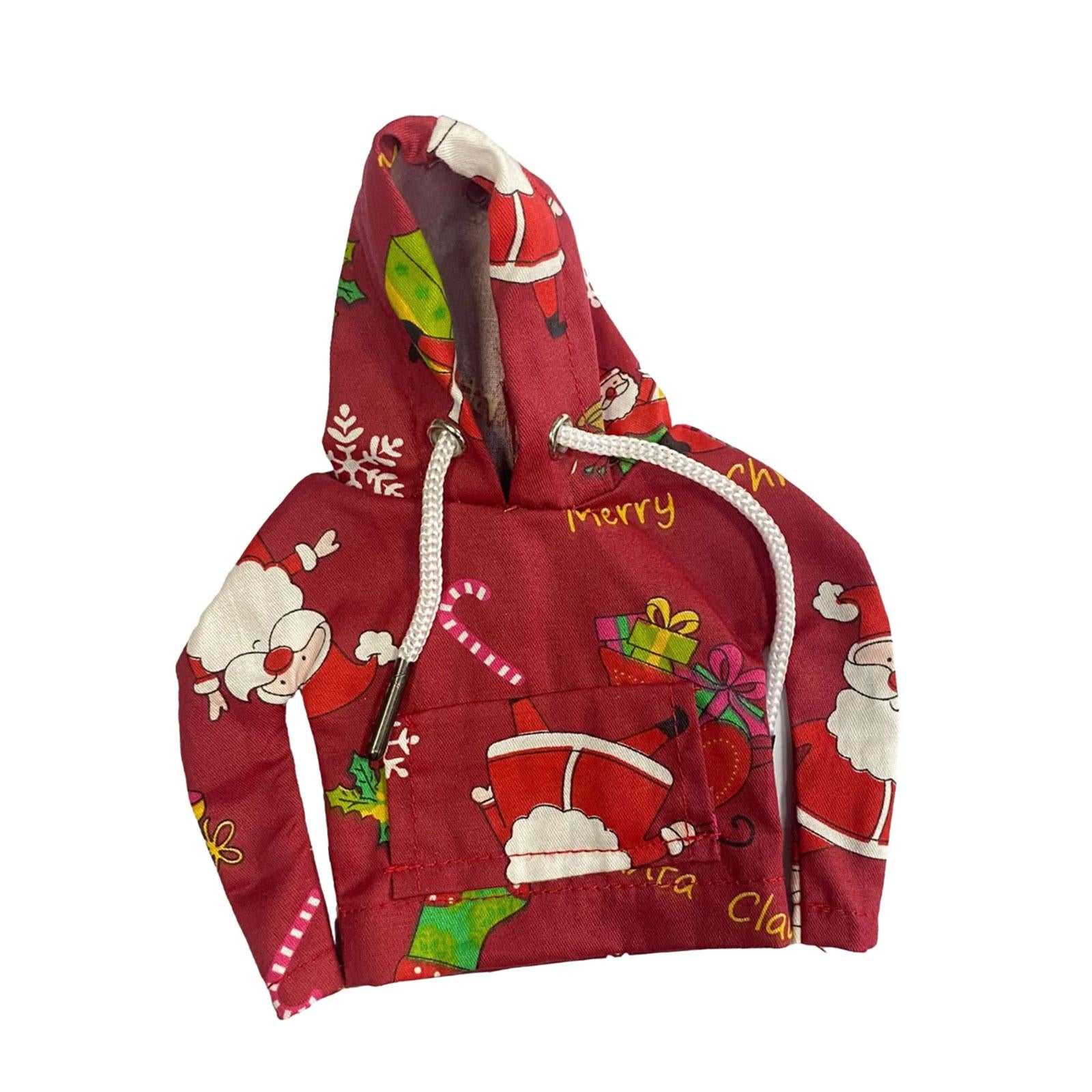 Car Shifter Knob Cover Soft Gear Shifter Hoodie Cover for Car Women Red