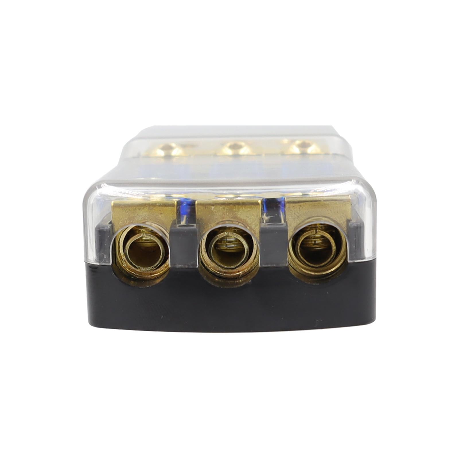 3 Way Fuse Holder Fuse Distribution Block for Boat Auto Boat Stereo Amp