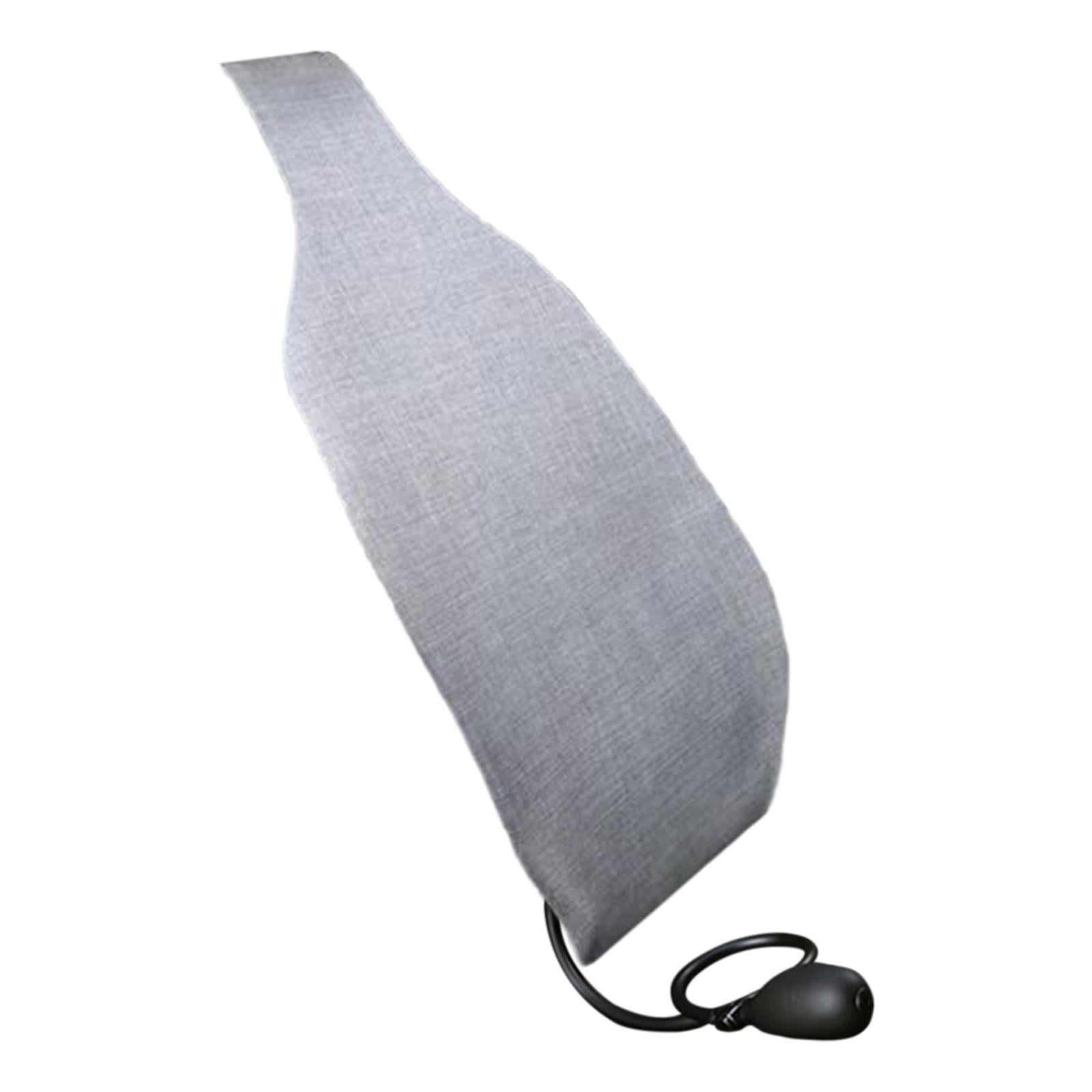 Inflatable Support Pillow Back Cushion for Long Sitting Computer grey
