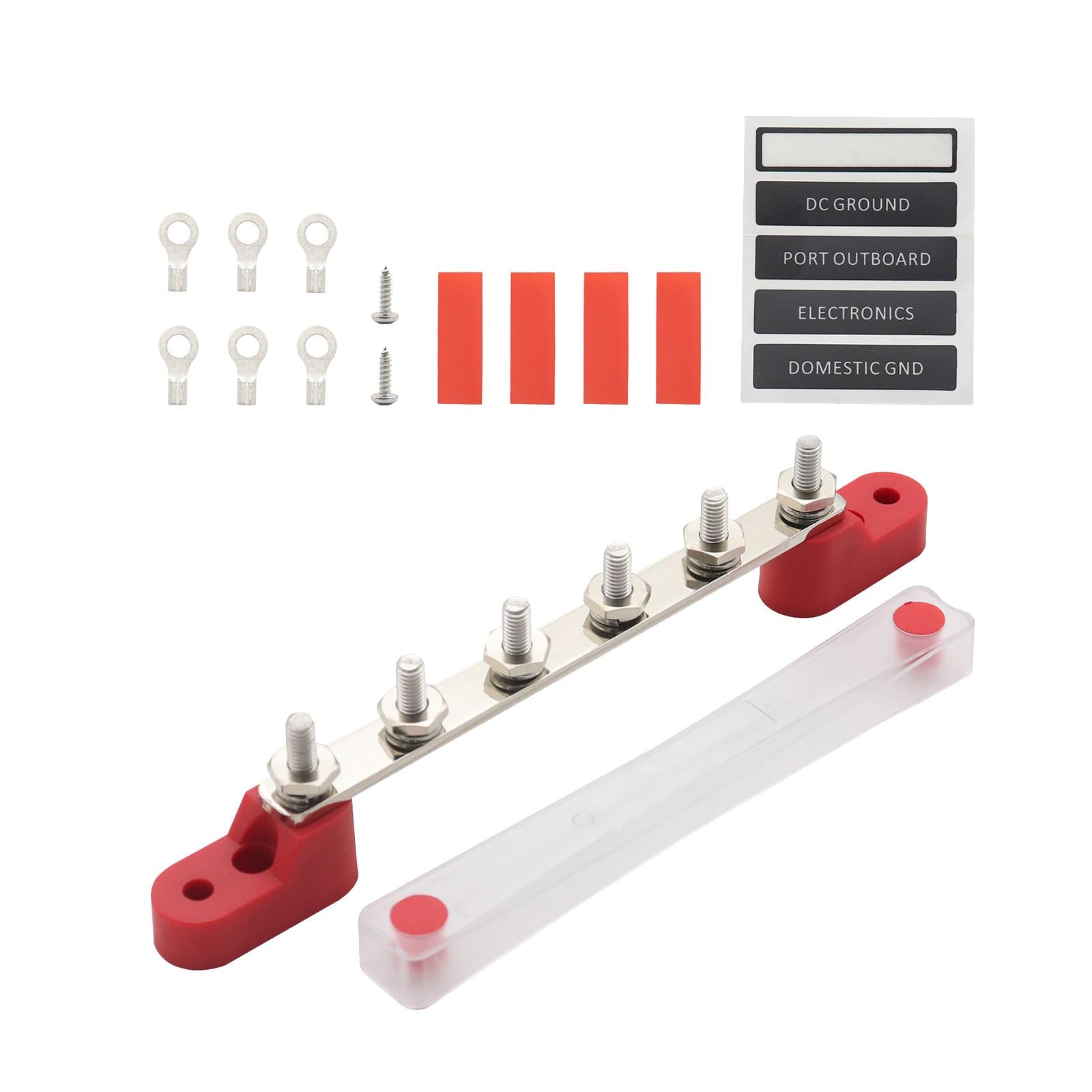 Power Distribution Terminal Block for Car Audio Solar Wiring Automotive 6P
