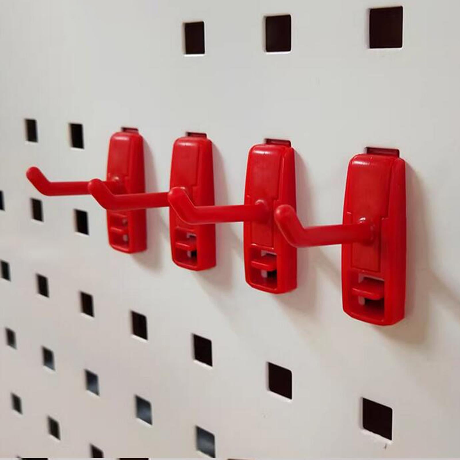 10 Pieces Pegboard Hooks Rack Hanger for Tool Shed Crafts Room Toolboxes