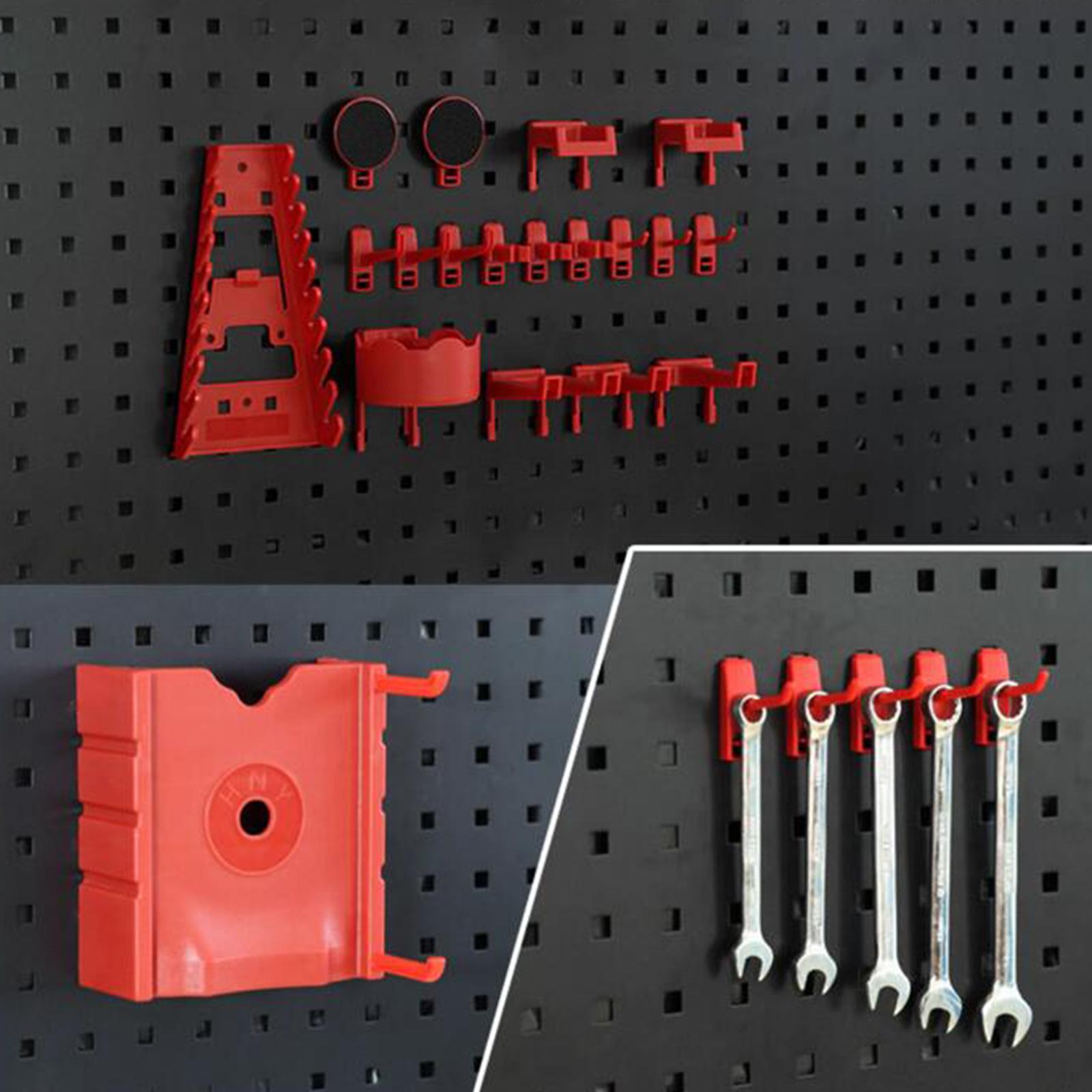10 Pieces Pegboard Hooks Rack Hanger for Tool Shed Crafts Room Toolboxes