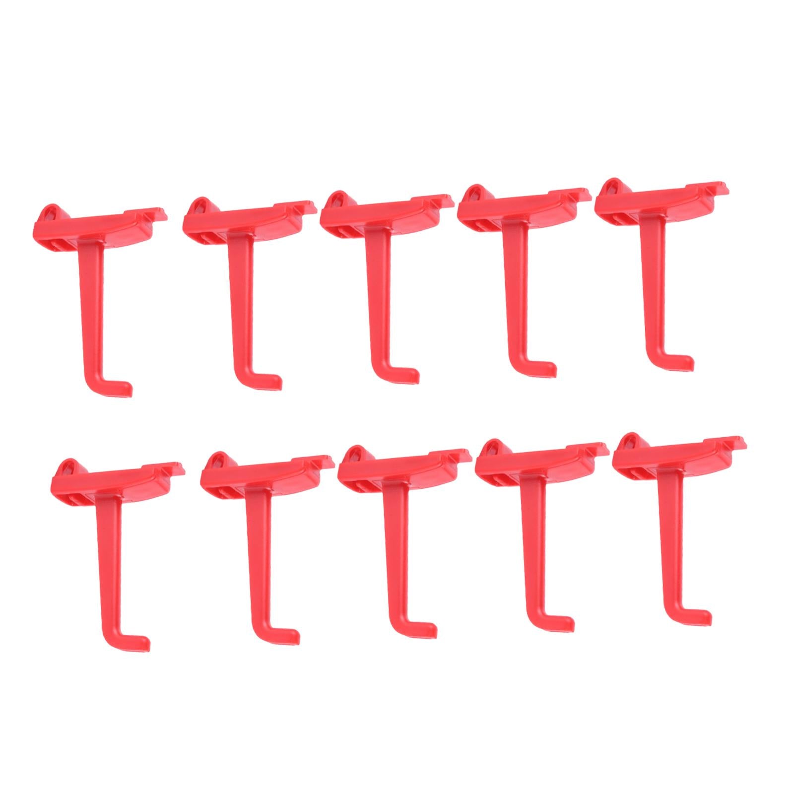 10 Pieces Pegboard Hooks Rack Hanger for Tool Shed Crafts Room Toolboxes