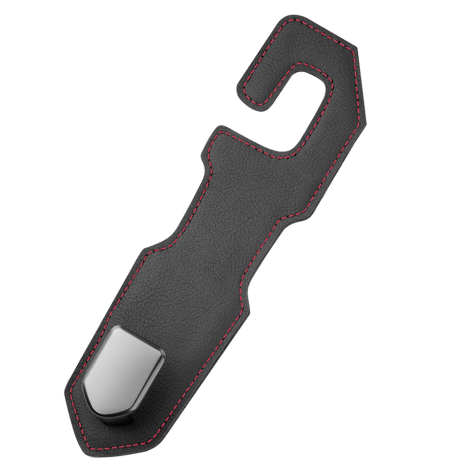 Car Seat Headrest Hook Durable Storage Organizer for Bag Coat Umbrellas Black Red