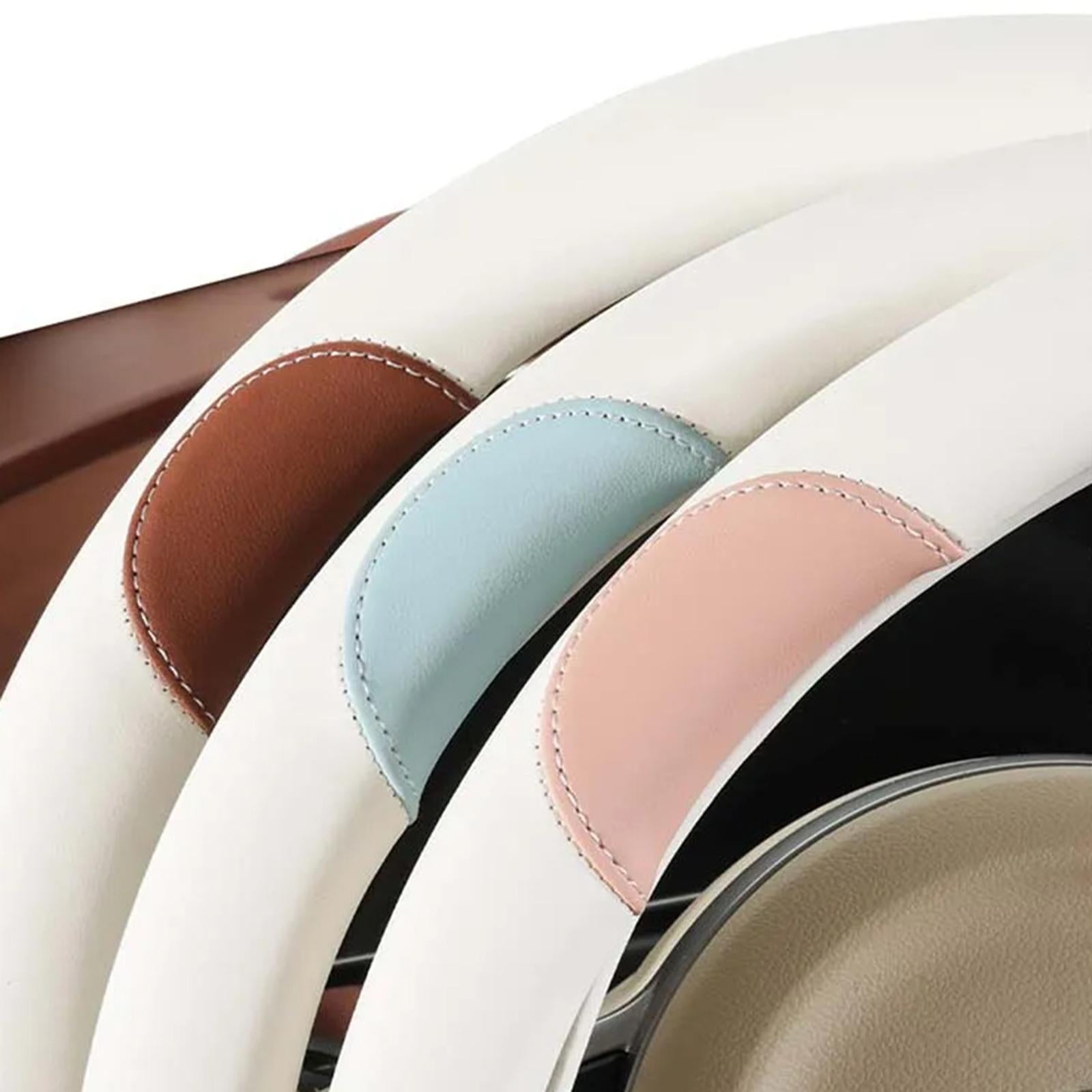 Car Steering Wheel Cover 15inch Wear Resistant Anti Slip for Byd Atto 3 Pink