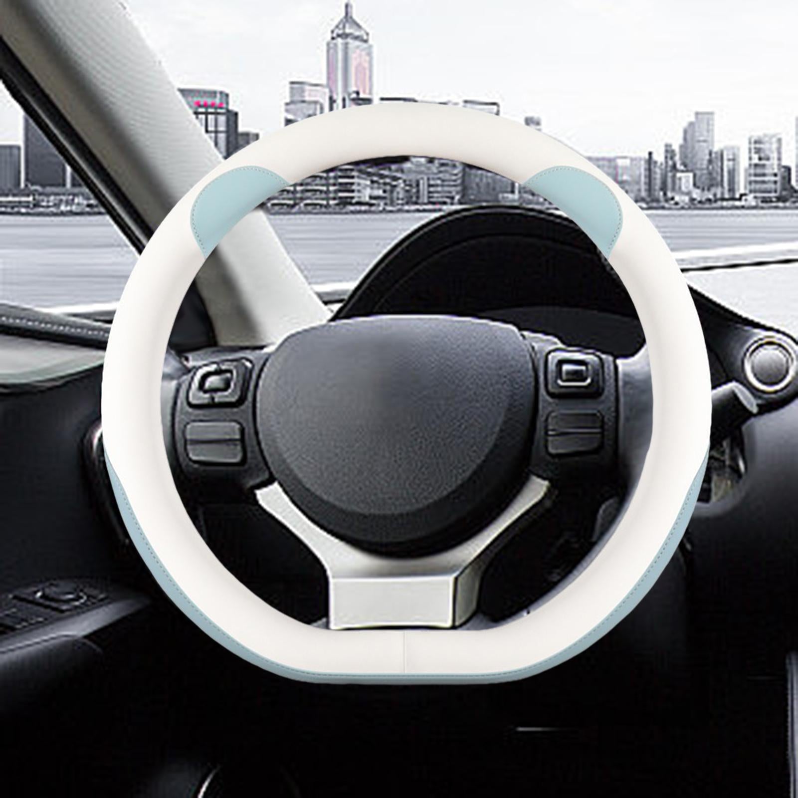 Car Steering Wheel Cover 15inch Wear Resistant Anti Slip for Byd Atto 3 Blue