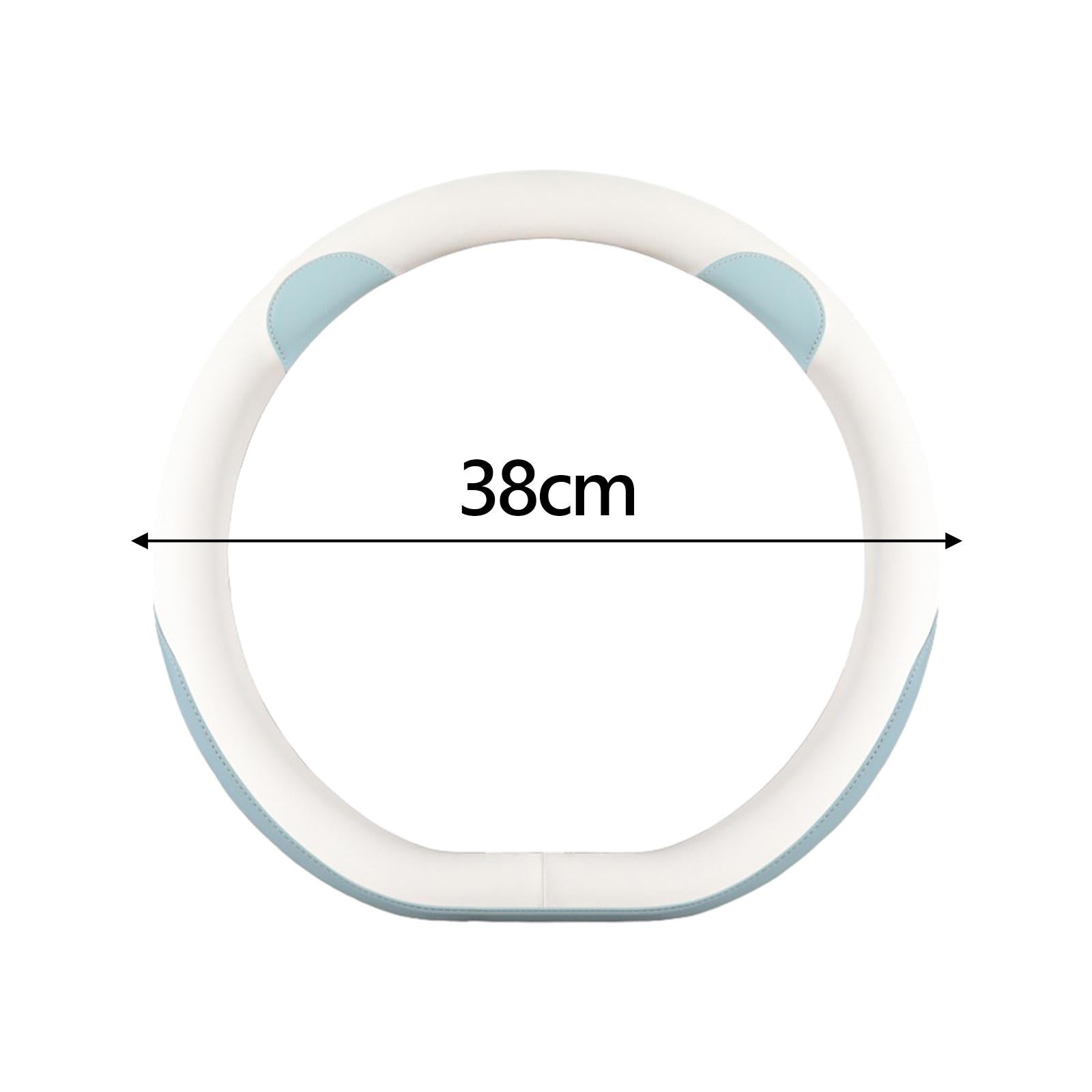 Car Steering Wheel Cover 15inch Wear Resistant Anti Slip for Byd Atto 3 Blue