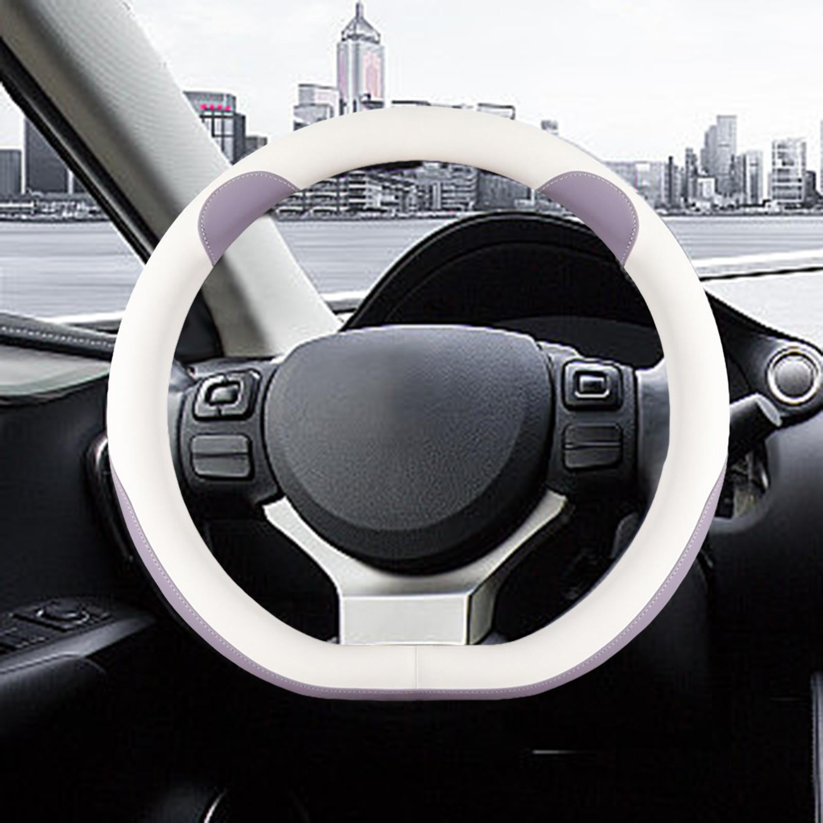 Car Steering Wheel Cover 15inch Wear Resistant Anti Slip for Byd Atto 3 Purple