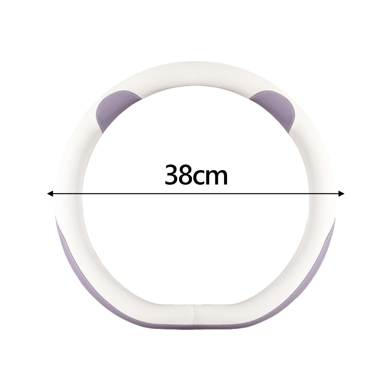 Car Steering Wheel Cover 15inch Wear Resistant Anti Slip for Byd Atto 3 Purple