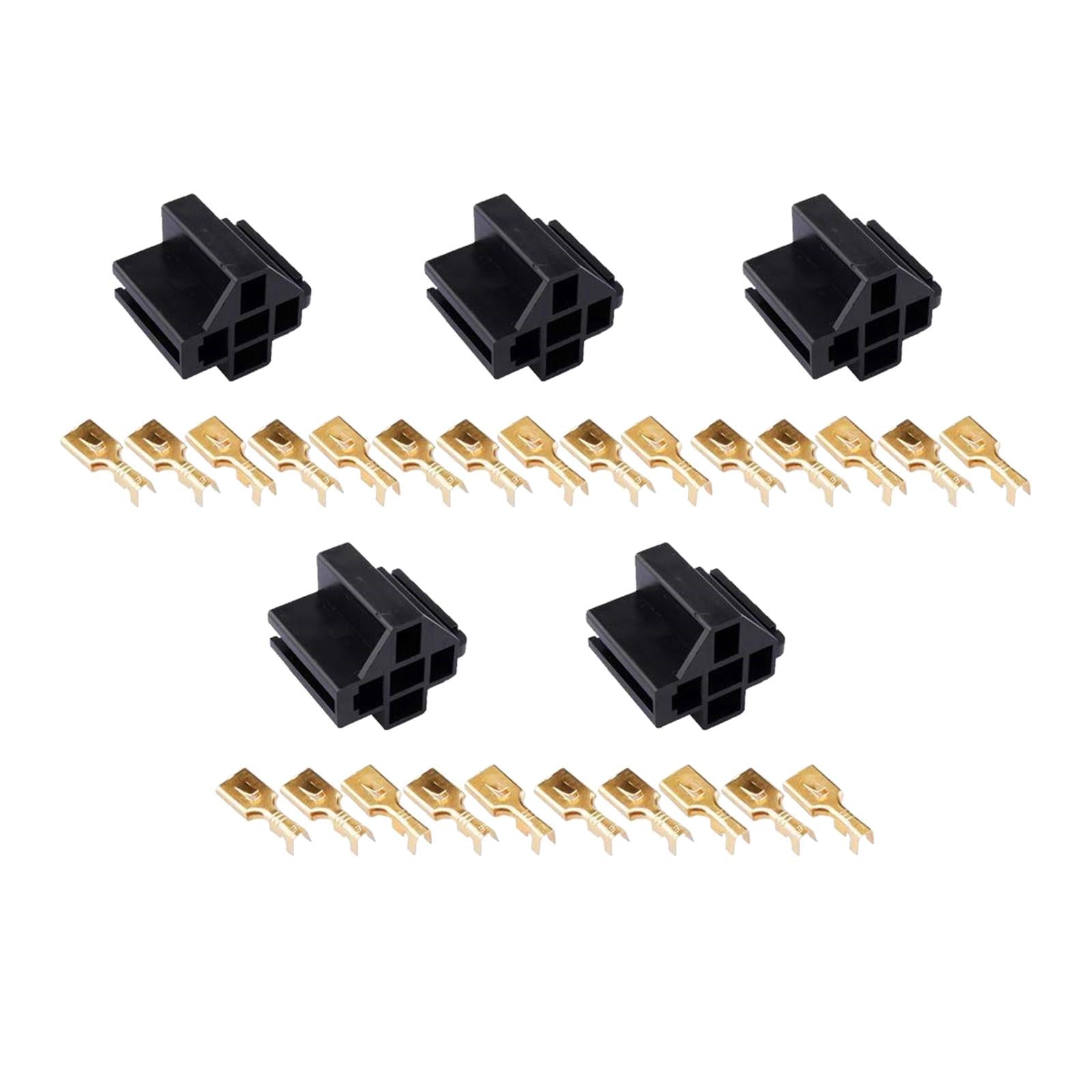 5 Pieces Relay Connector 12 V Relay for Van Automotive Professional