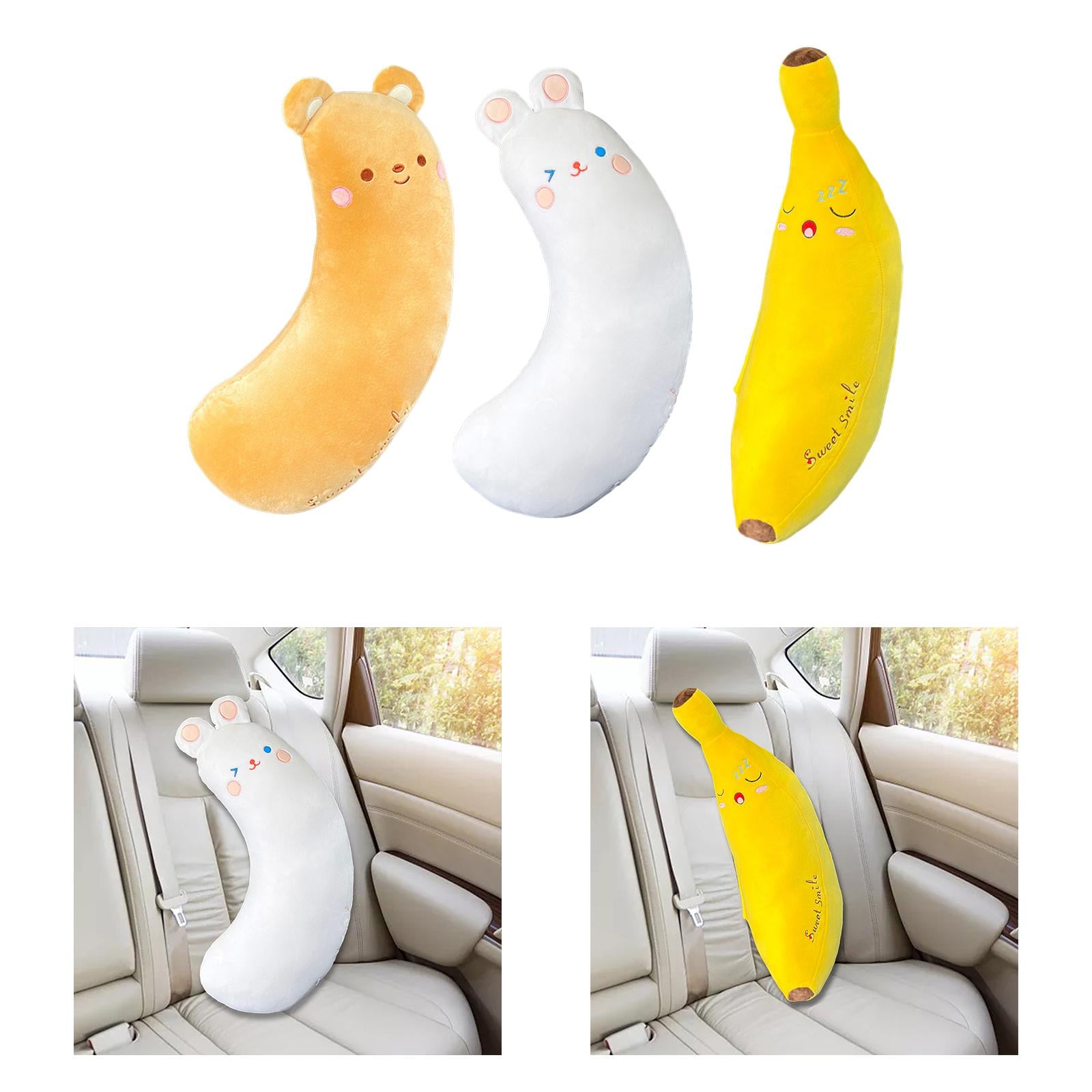 Car Seat Belt Cover Pillow for Kids Plush Shoulder Pad Safety Belt Protector brown bear