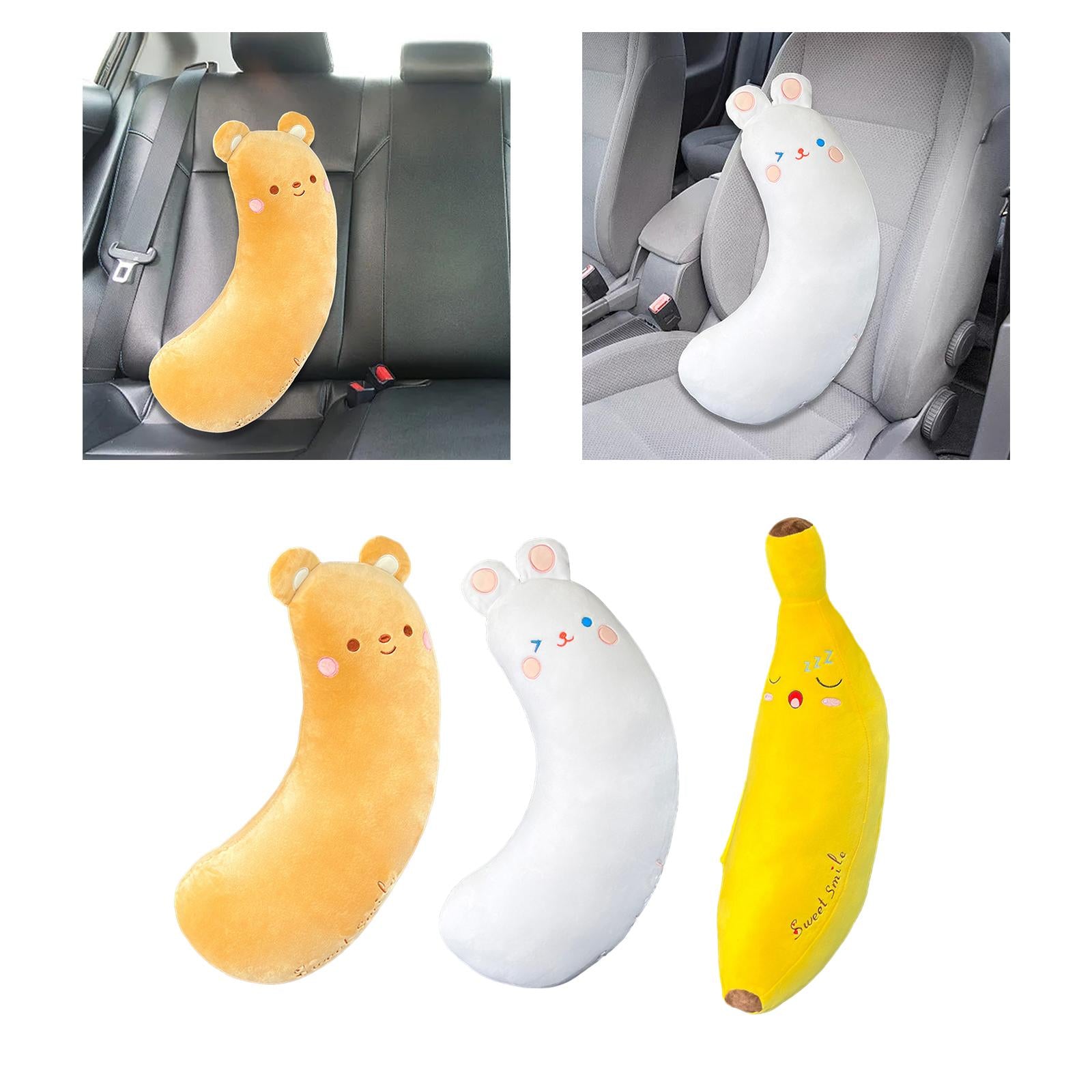 Car Seat Belt Cover Pillow for Kids Plush Shoulder Pad Safety Belt Protector brown bear