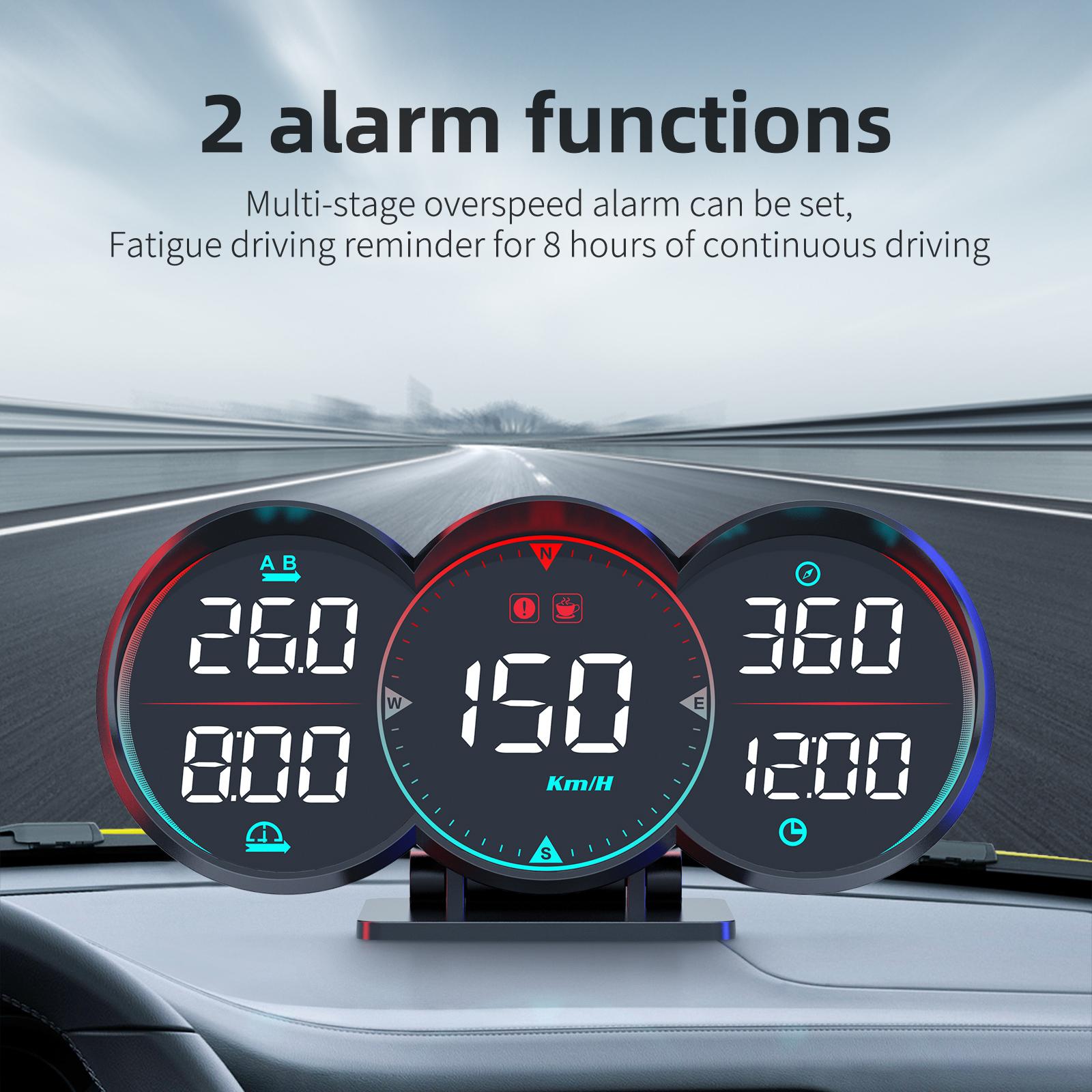 G17 GPS HUD Digital GPS Speedometer for Car for Travel Replacement Auto