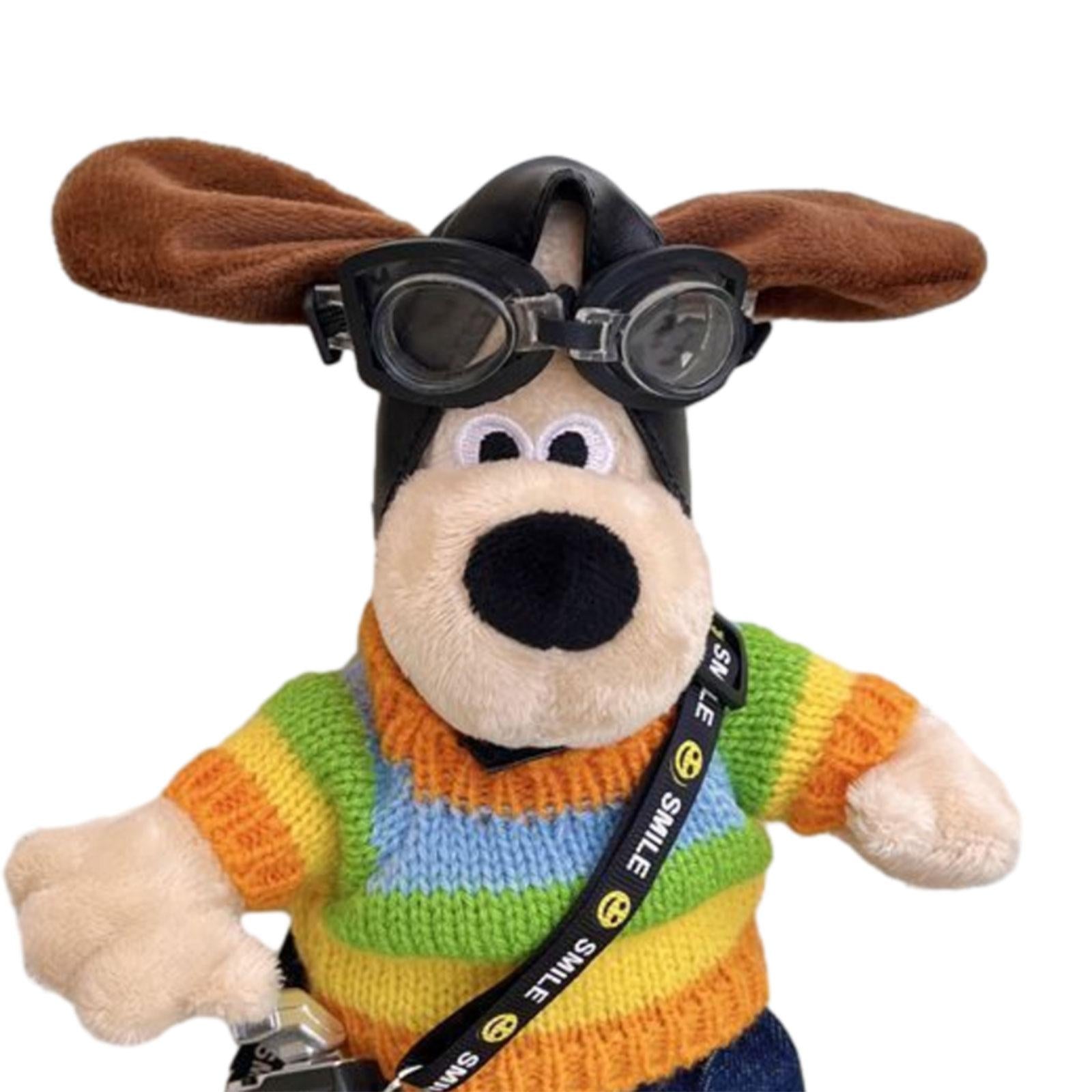 Cartoon Easy Installation Decorative Soft Gift Car Exterior Decoration Doll coloful dog