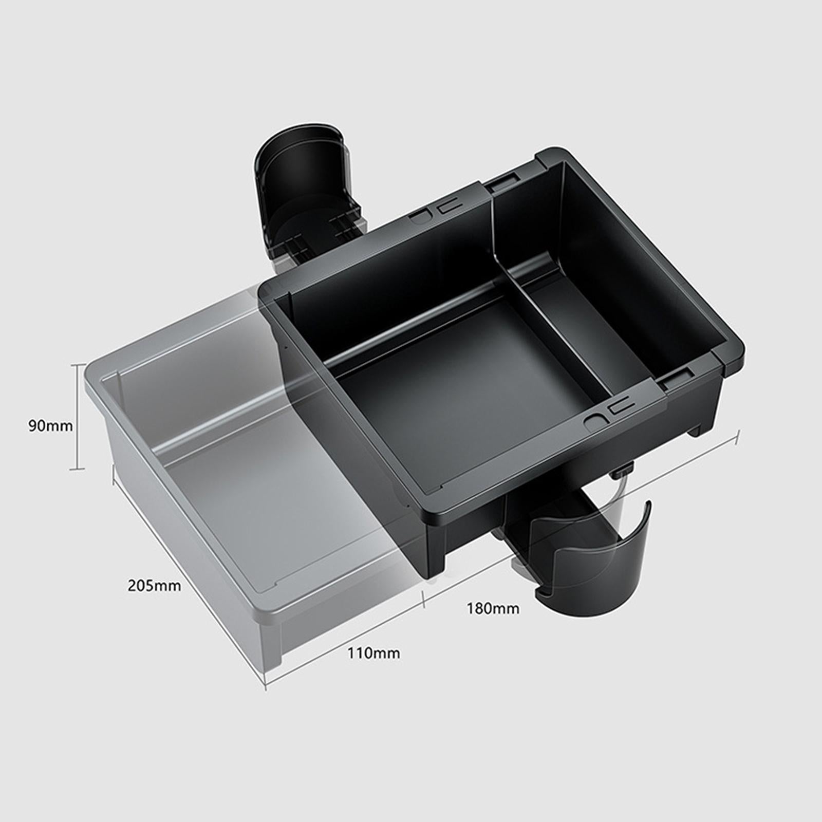 Car Armrest Storage Box Multipurpose Adjustable for Drinks Snack Phones