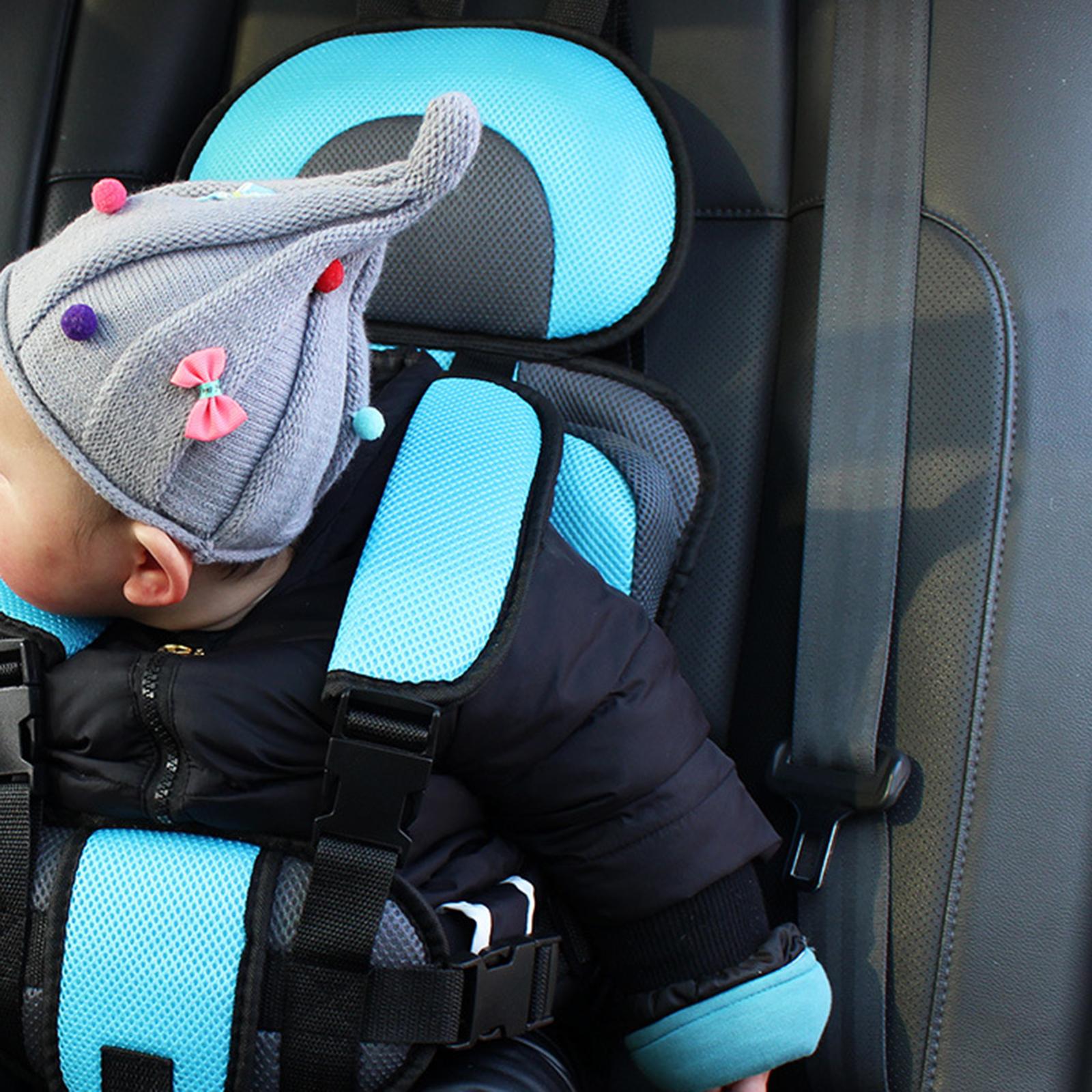 Baby Car Seat Cushion Support Travel Harness Seat Children Car Cushions Brown