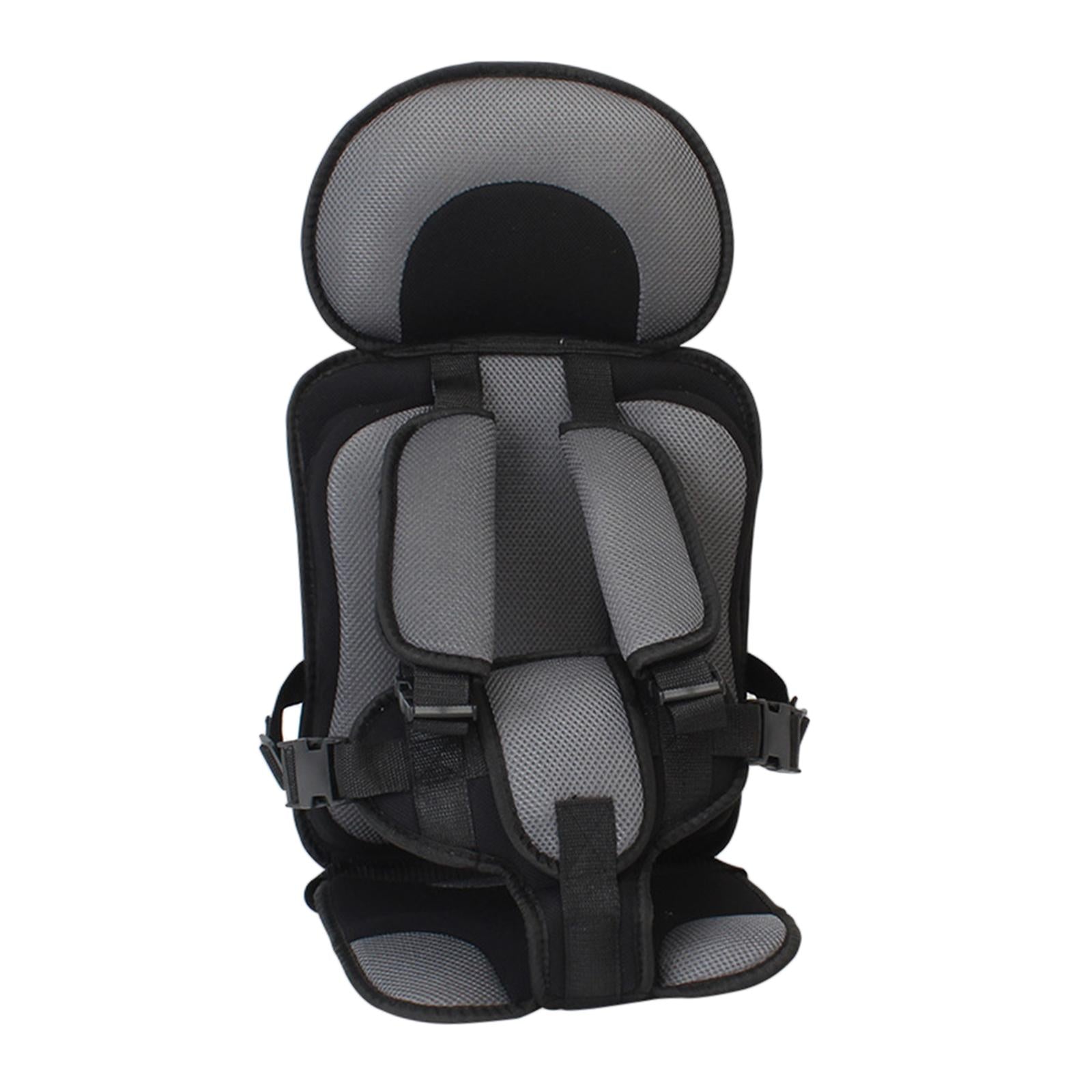 Baby Car Seat Cushion Support Travel Harness Seat Children Car Cushions Gray and Black
