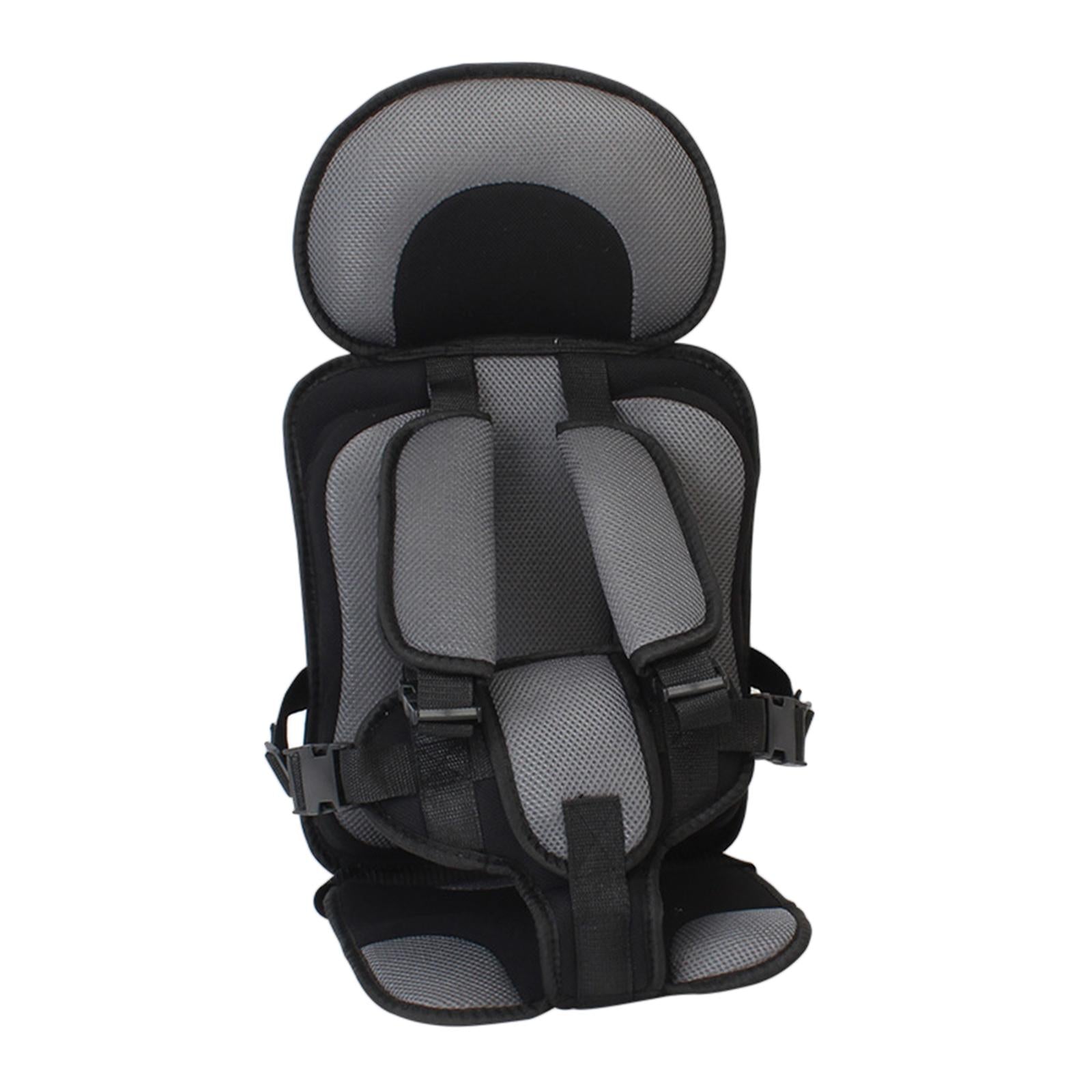 Baby Car Seat Cushion Support Travel Harness Seat Children Car Cushions Gray and Black