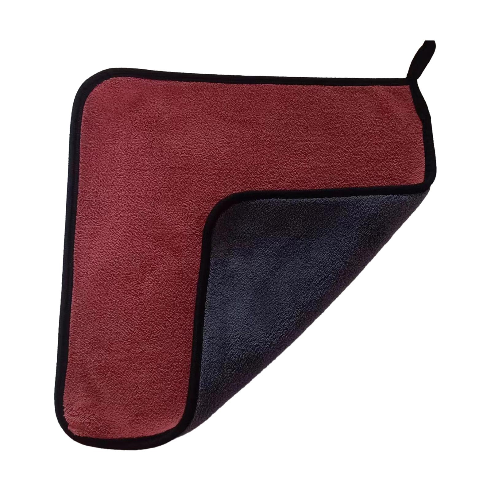 2xMicrofiber Cleaning Cloth Microfiber Towel for СAr Detailing Suvs House Red