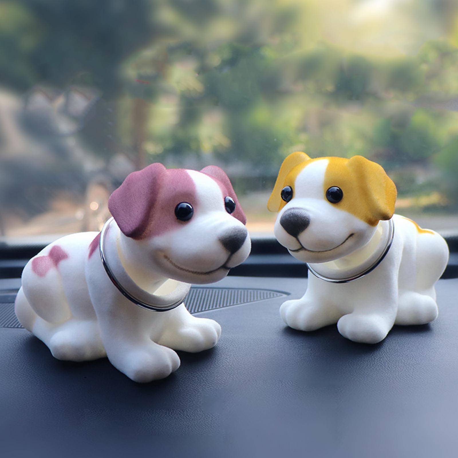 Car Dashboard Ornament Dog Fashion Home Decor Car Ornaments Desktop Ornament yellow