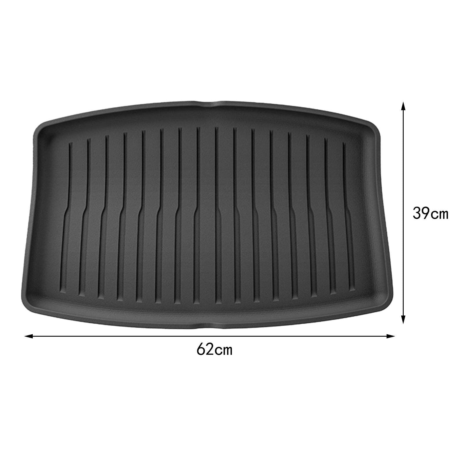 Trunk Mat Replacement Waterproof Trunk Liner Black Color Accessories Durable 62x39cm
