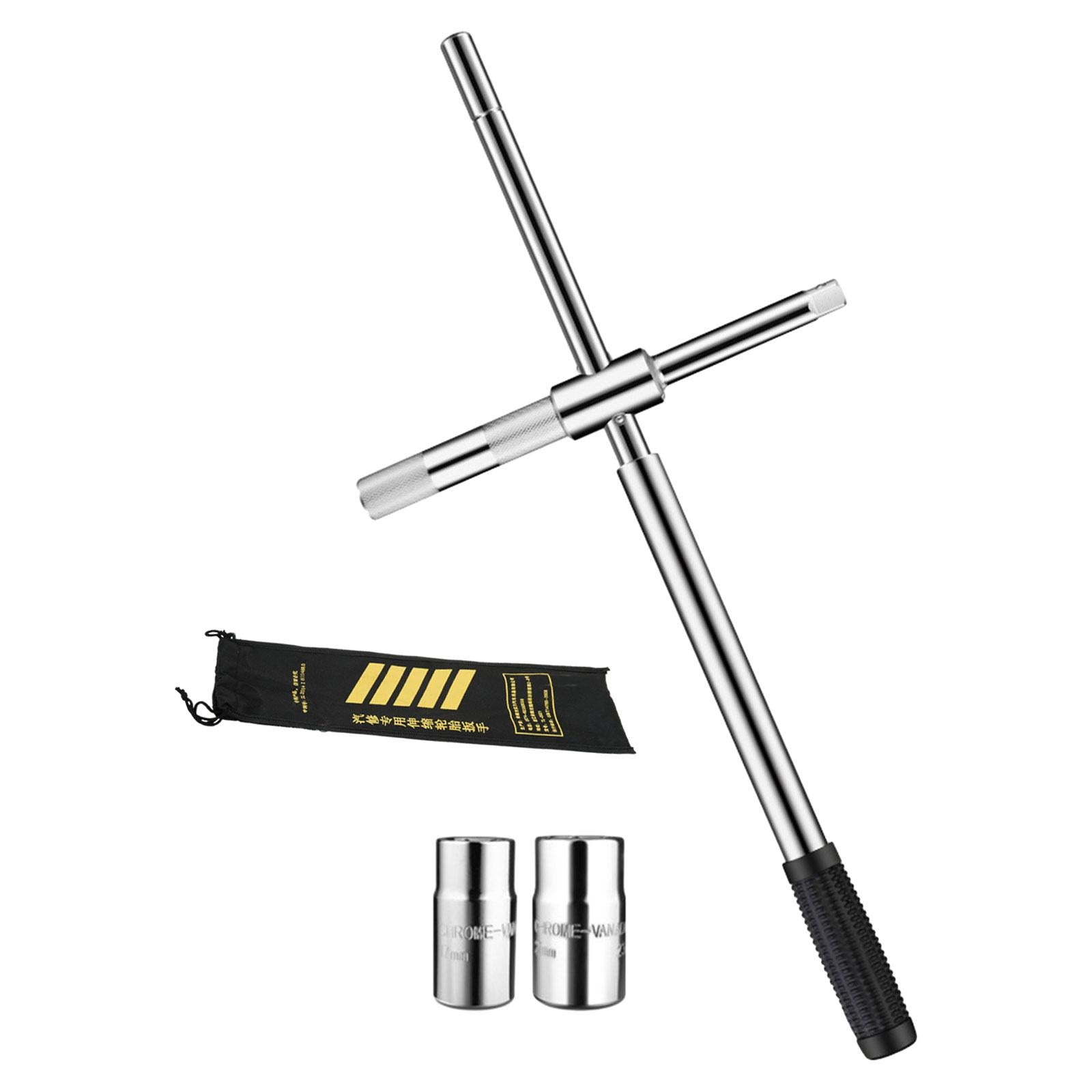 Extended Lug Wrench Telescopic Wheel Brace Lug Nut Wrench for Truck Van