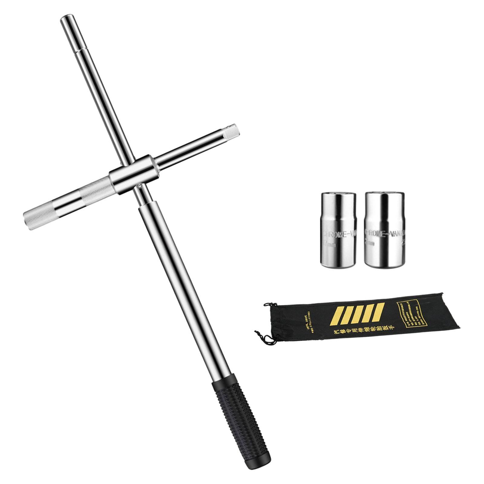 Extended Lug Wrench Telescopic Wheel Brace Lug Nut Wrench for Truck Van