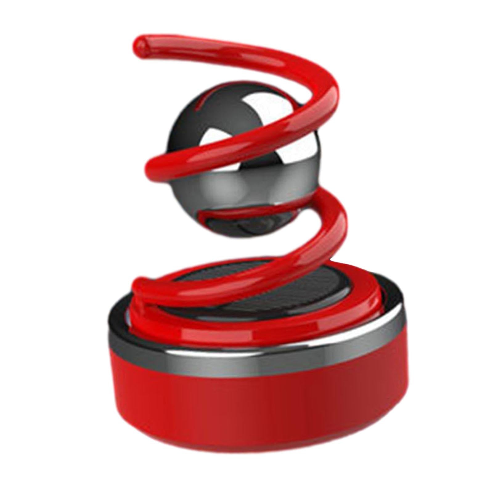 Solar Car Diffuser Car Essential Oil Diffuser for Shelf Balcony Bedroom Red