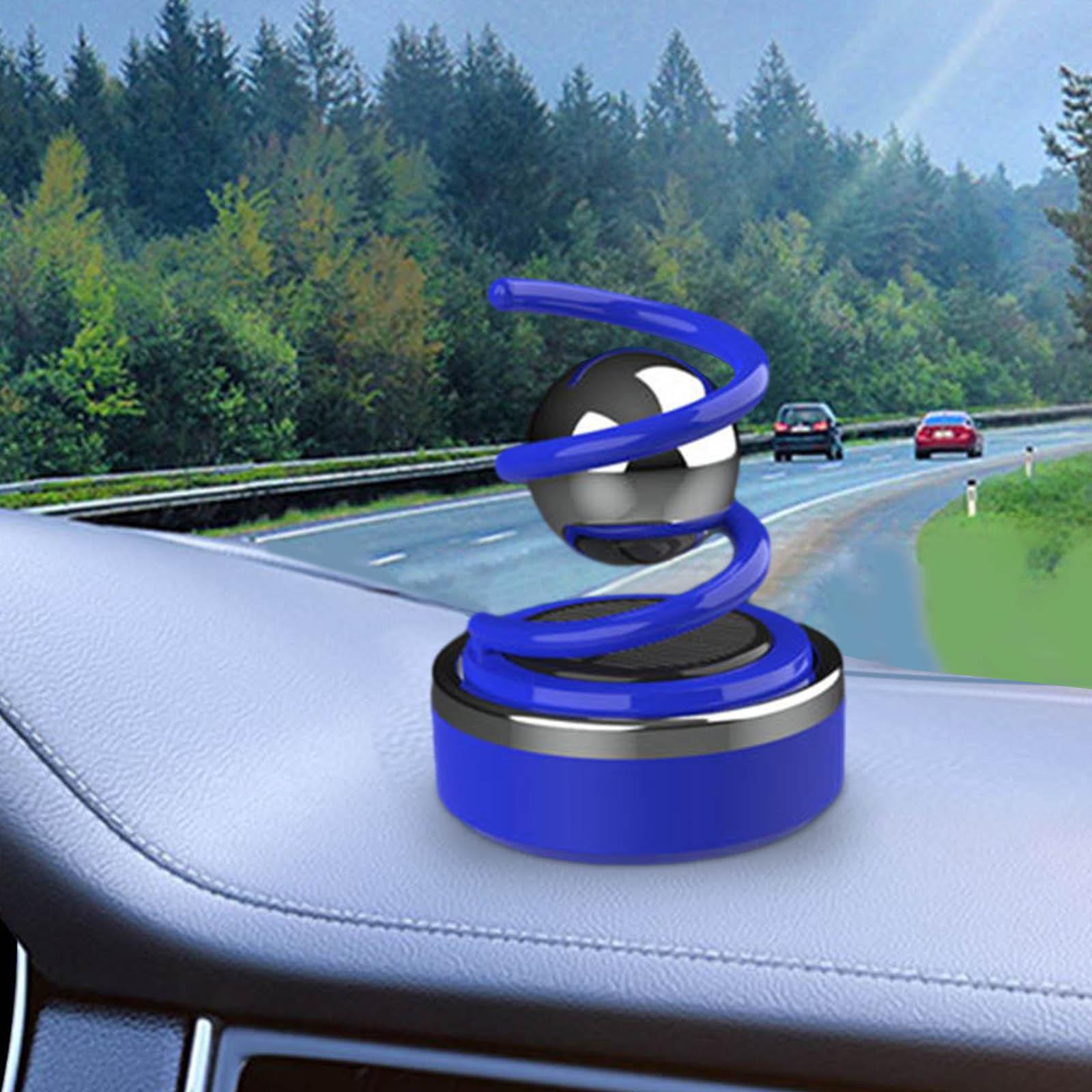 Solar Car Diffuser Car Essential Oil Diffuser for Shelf Balcony Bedroom Blue