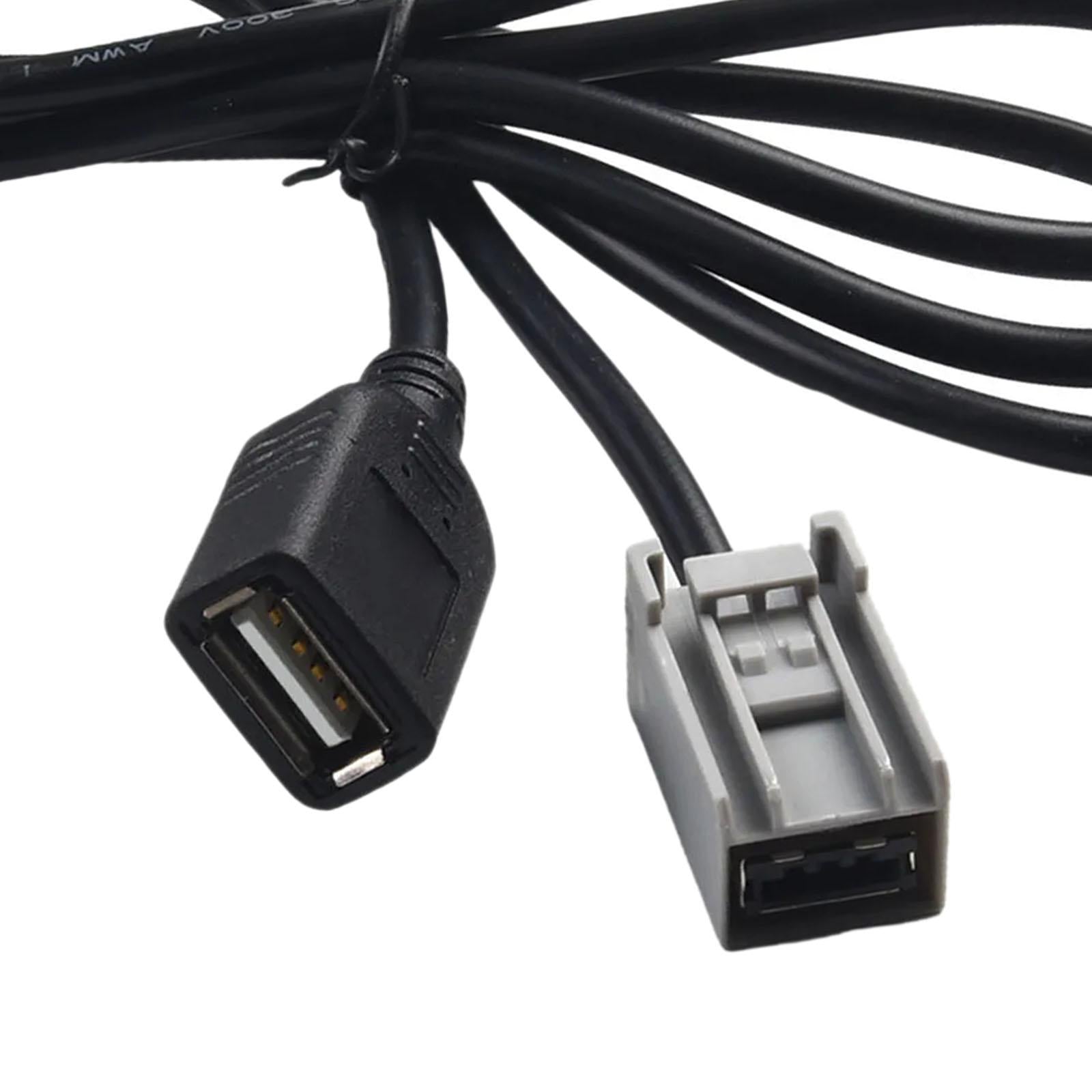 Car USB AUX Cable Adapter for Honda Civic Jazz CR-V Accord Odyssey 2008-2013