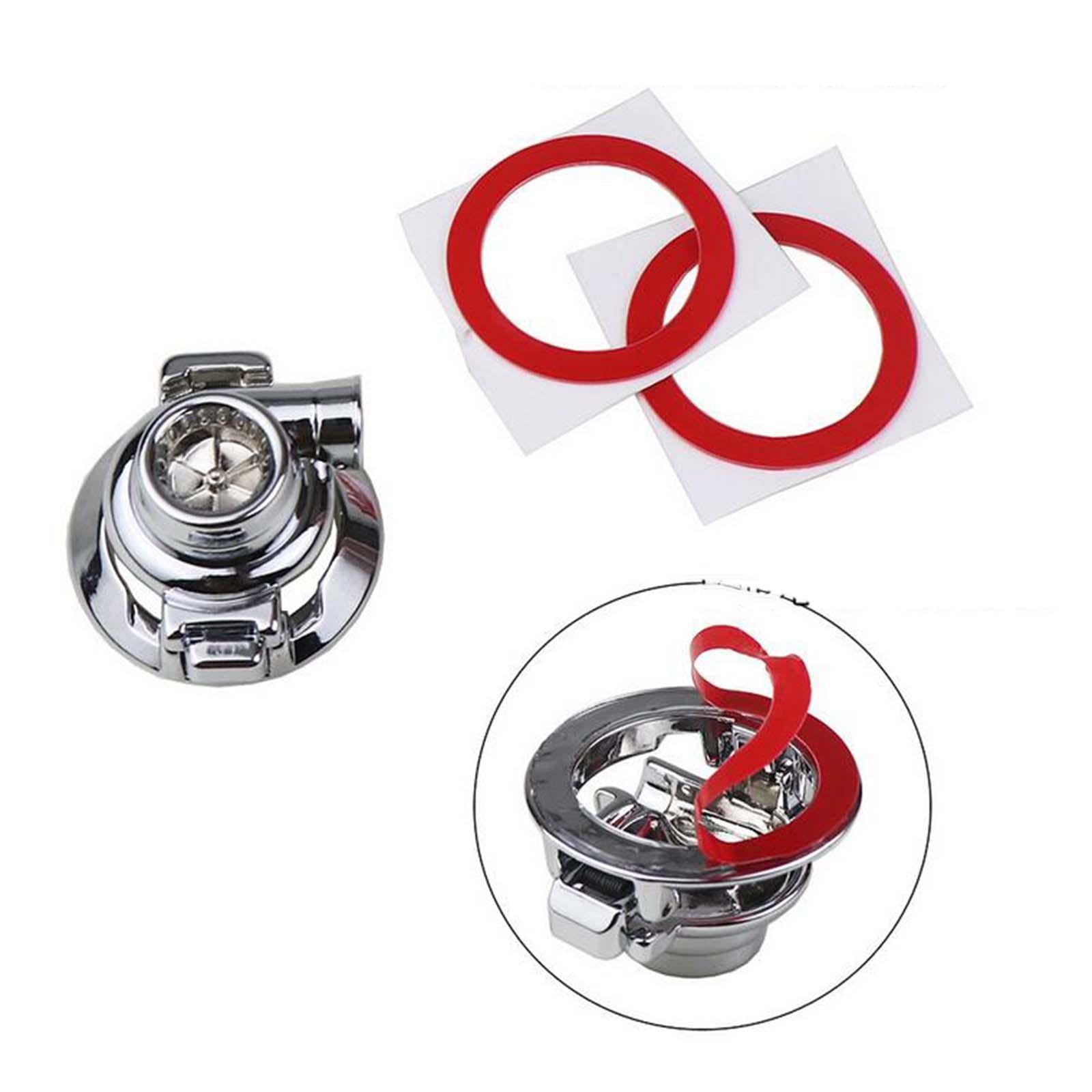 Engine Startstop Push Button Cover Automotive Accessories for Most Cars Silver