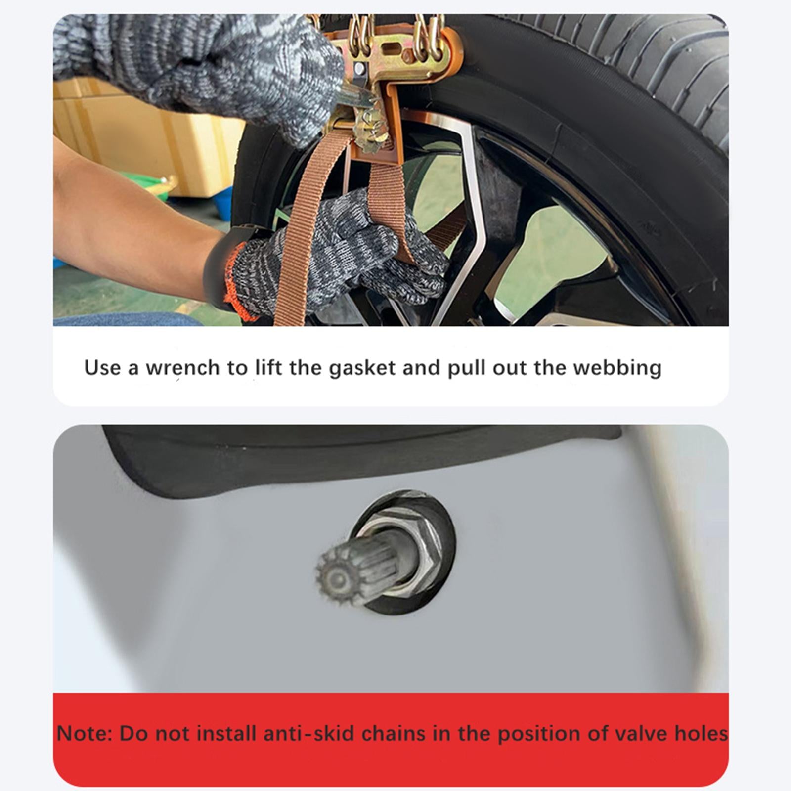 Snow Chains Automotive Accessories Winter Universal for Trucks Suvs Car
