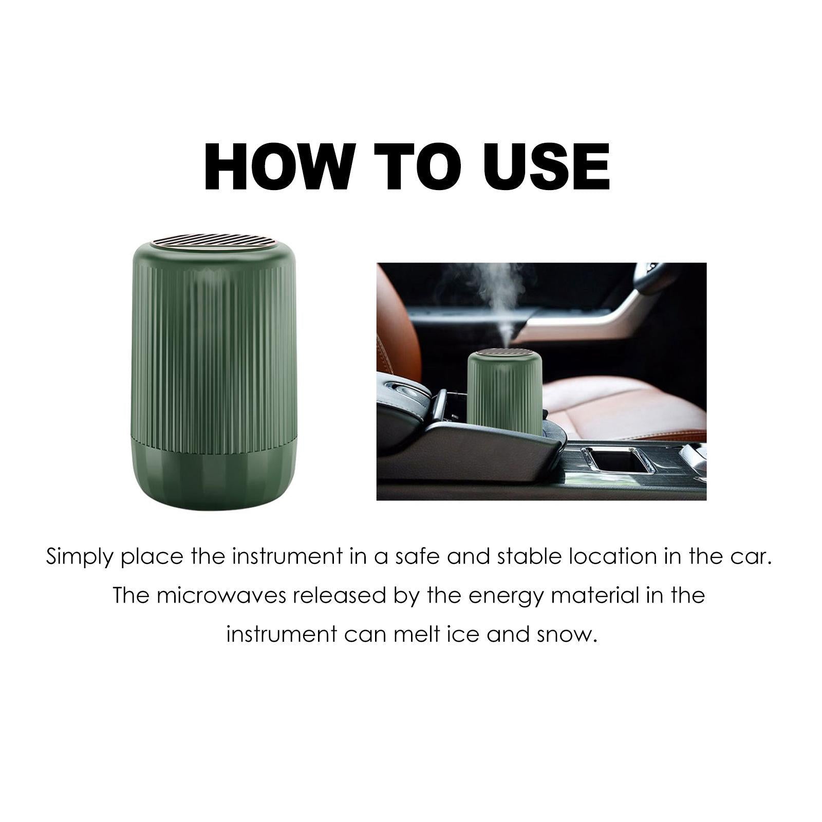 Car Air Freshener Vehicle Mounted Microwave Molecular Deicer for Office