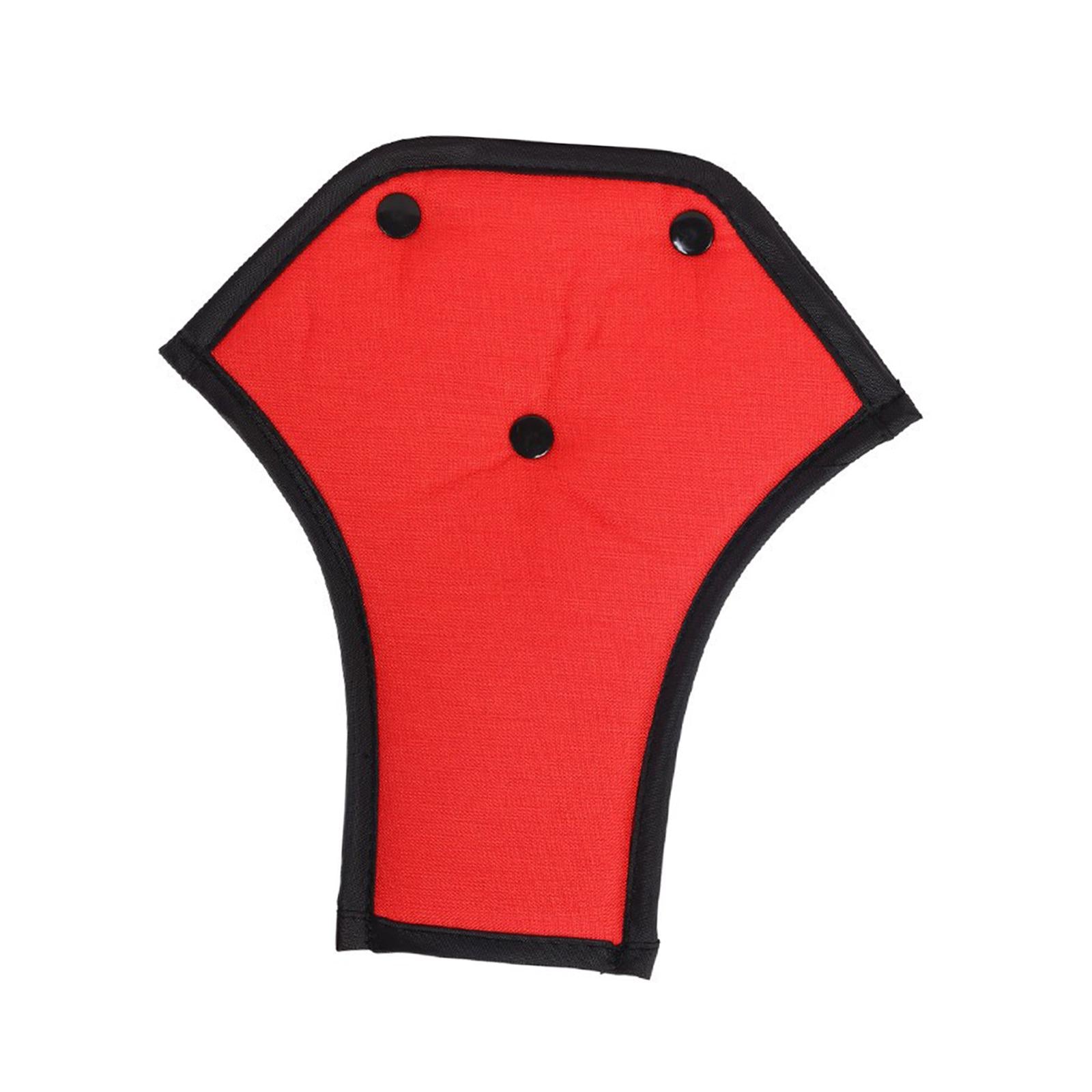 2xCar Seat Belt Adjuster Universal Soft Seat Belt Cover for Children Kids Red