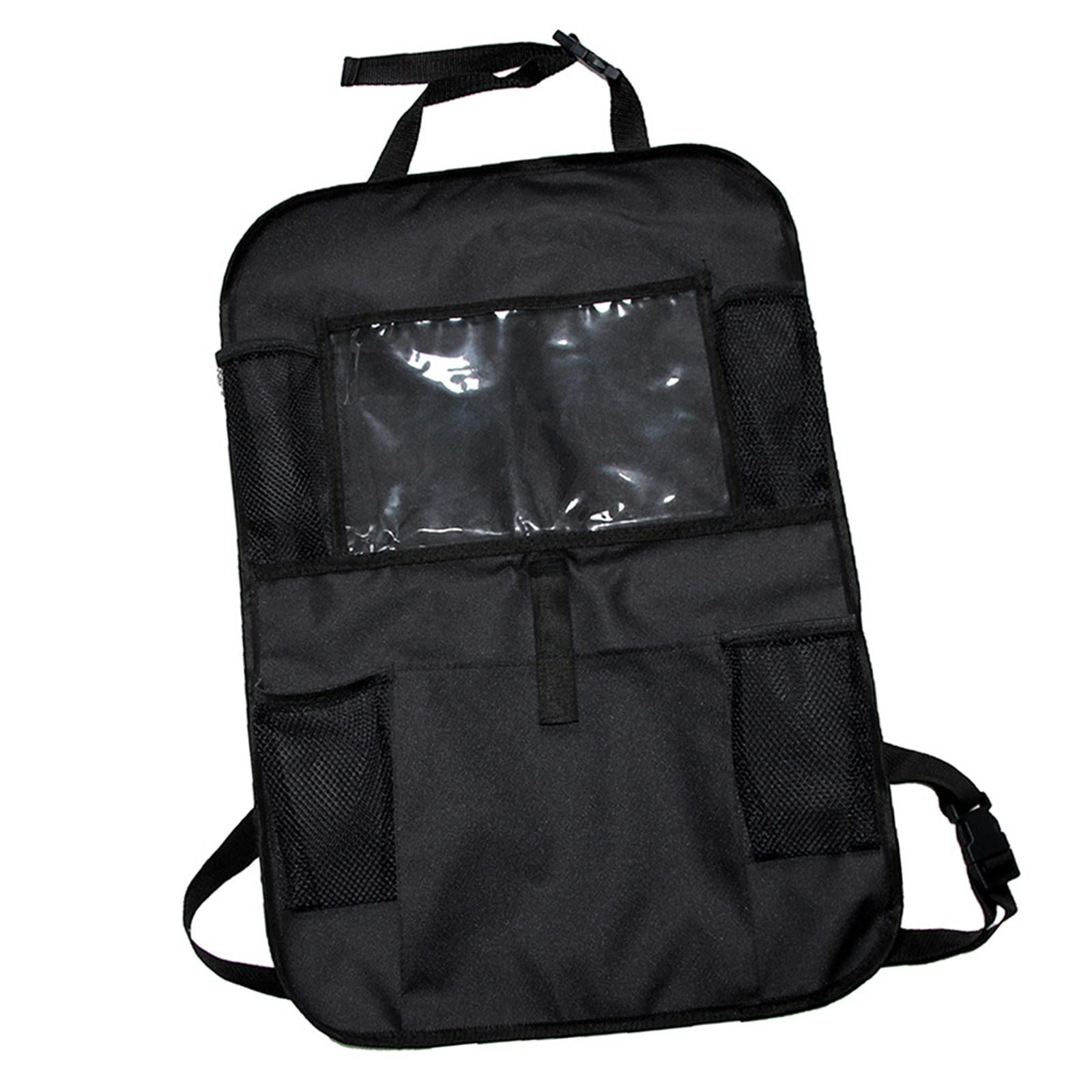 Car Back Seat Protector Organizer for Traveling Black Scratch Resistant