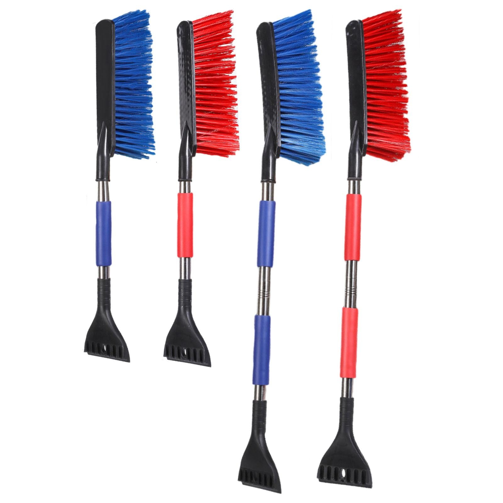 Ice Scraper Snow Brush 2 in 1 Comfortable Grip for Vehicles Suvs Trucks 63cm Blue
