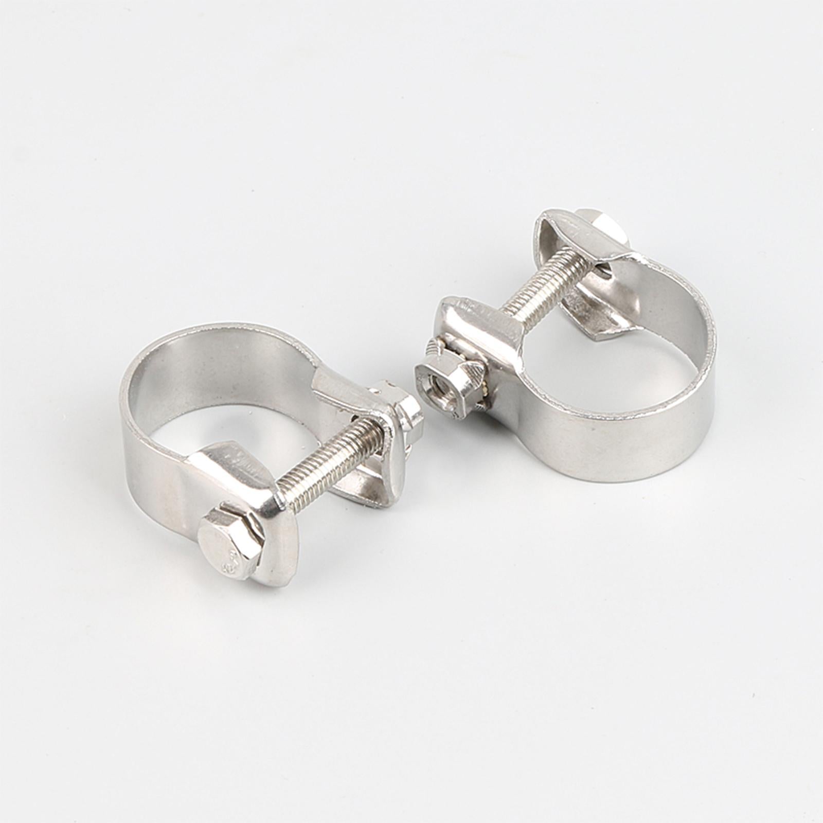2Pcs Exhaust Clamp Replacement Metal for Automotive Accessories Premium