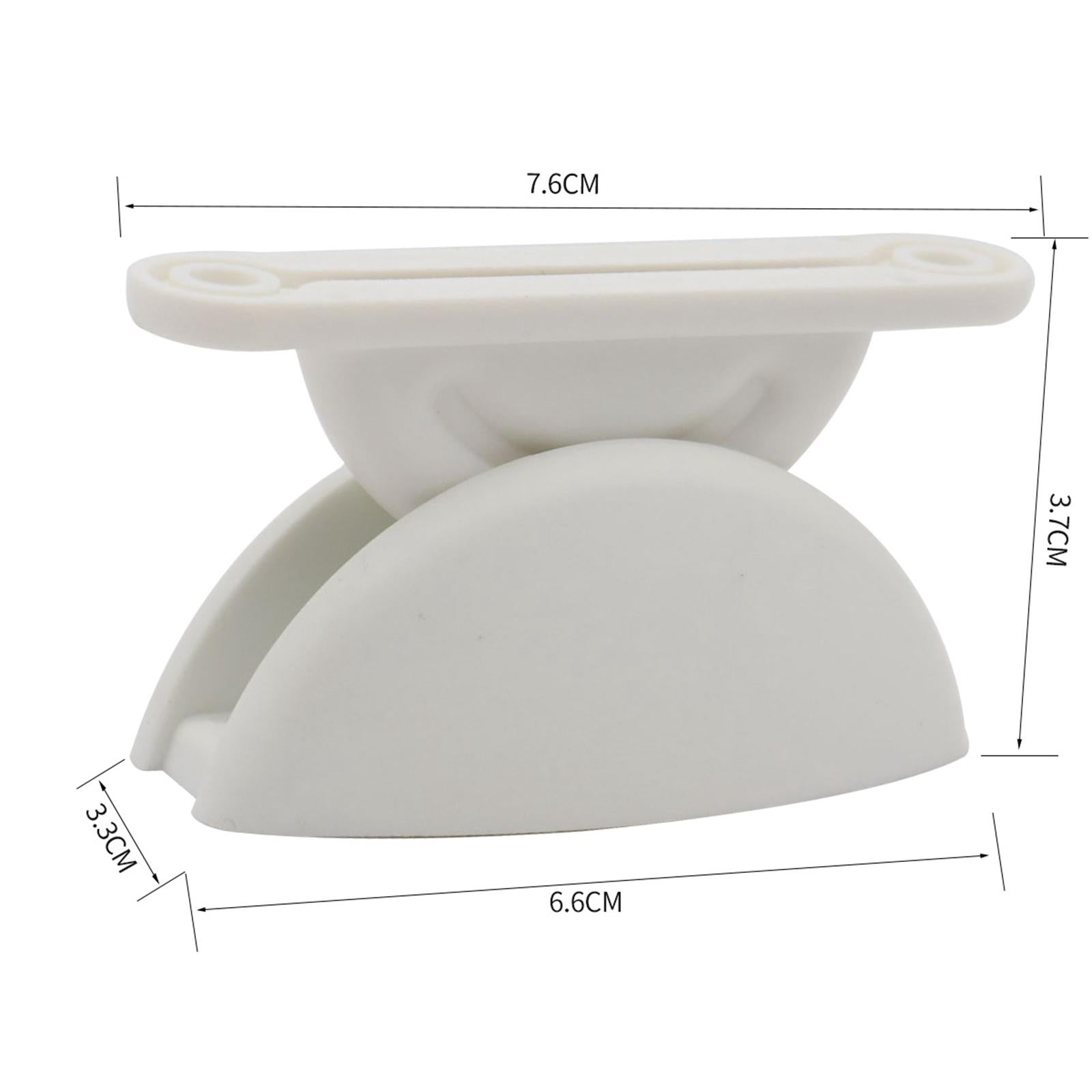 4 Pieces RV Door Retainer Catch Door Stopper Clip for Cupboard Rvs Boat White
