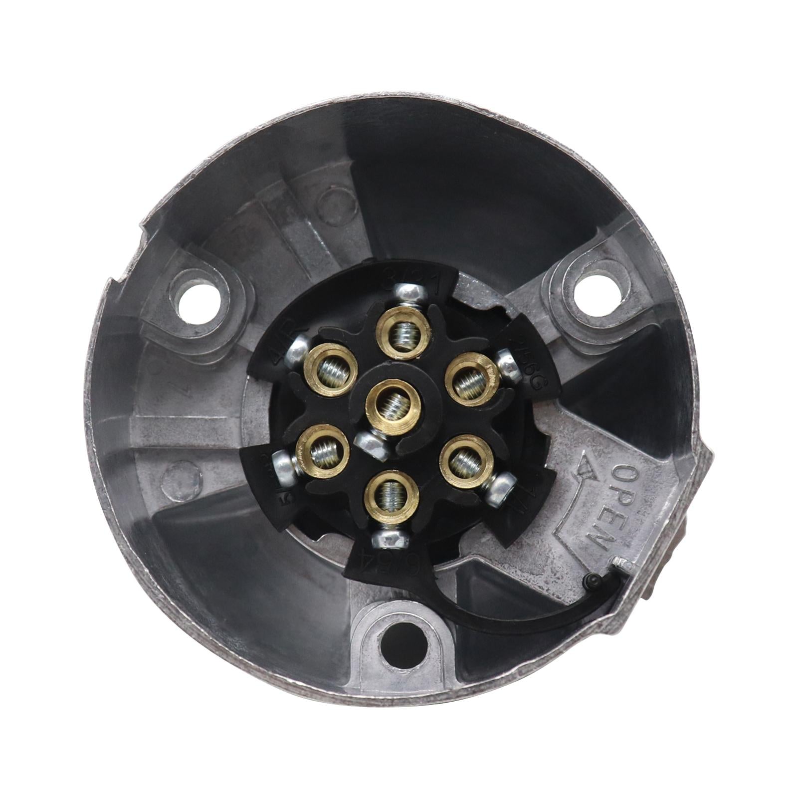 7 Pin Trailer Plug Socket for Direct Replacement Durable Easily Install