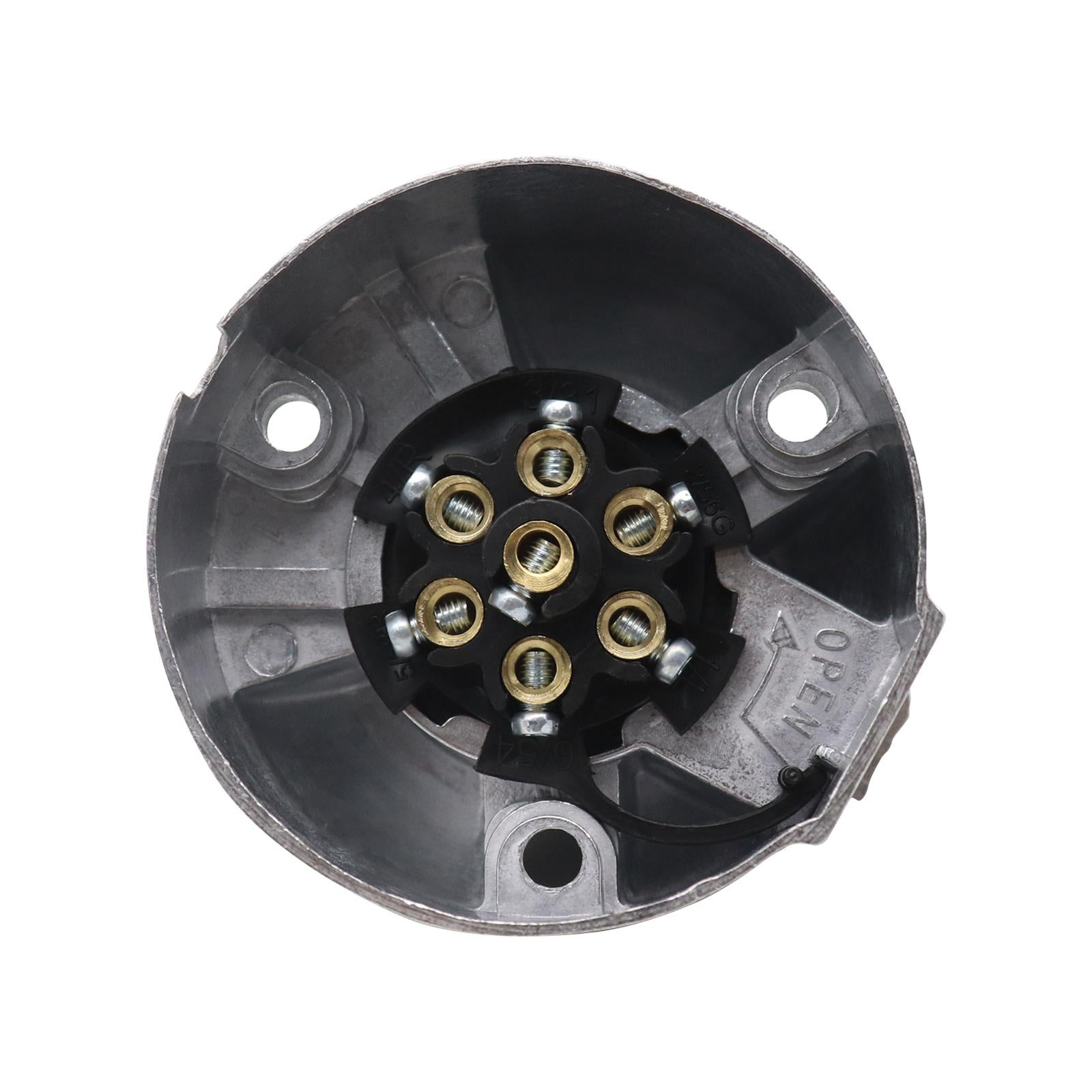 7 Pin Trailer Plug Connector Trailer Light Adapter for Ships RV Tractor